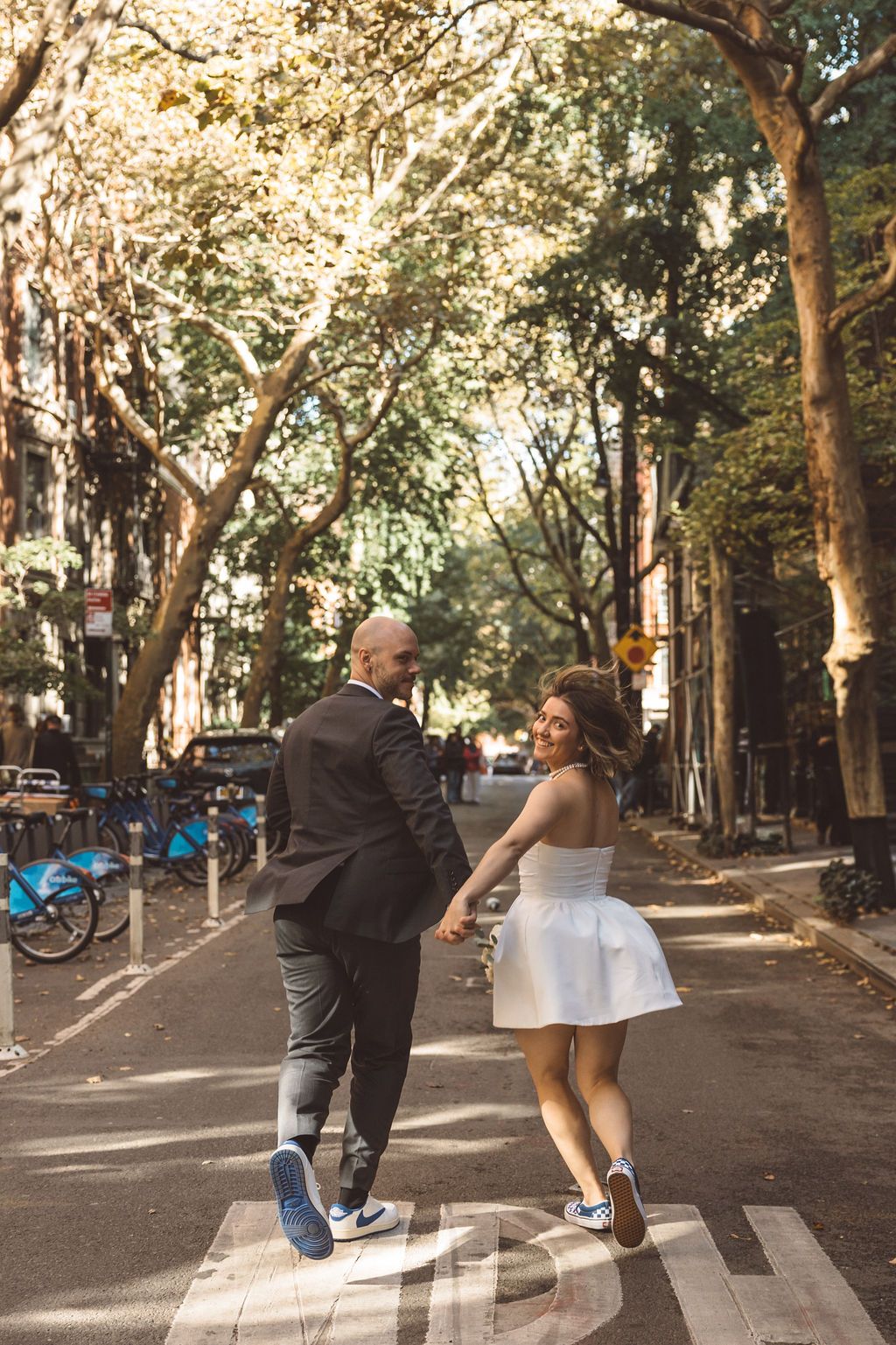 cute portrait of the newlyweds at their dream photoshoot