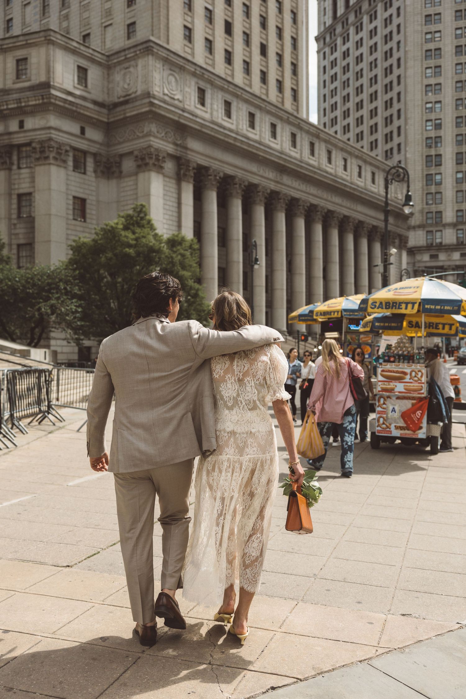 beautiful picture of the newly married couple hugging