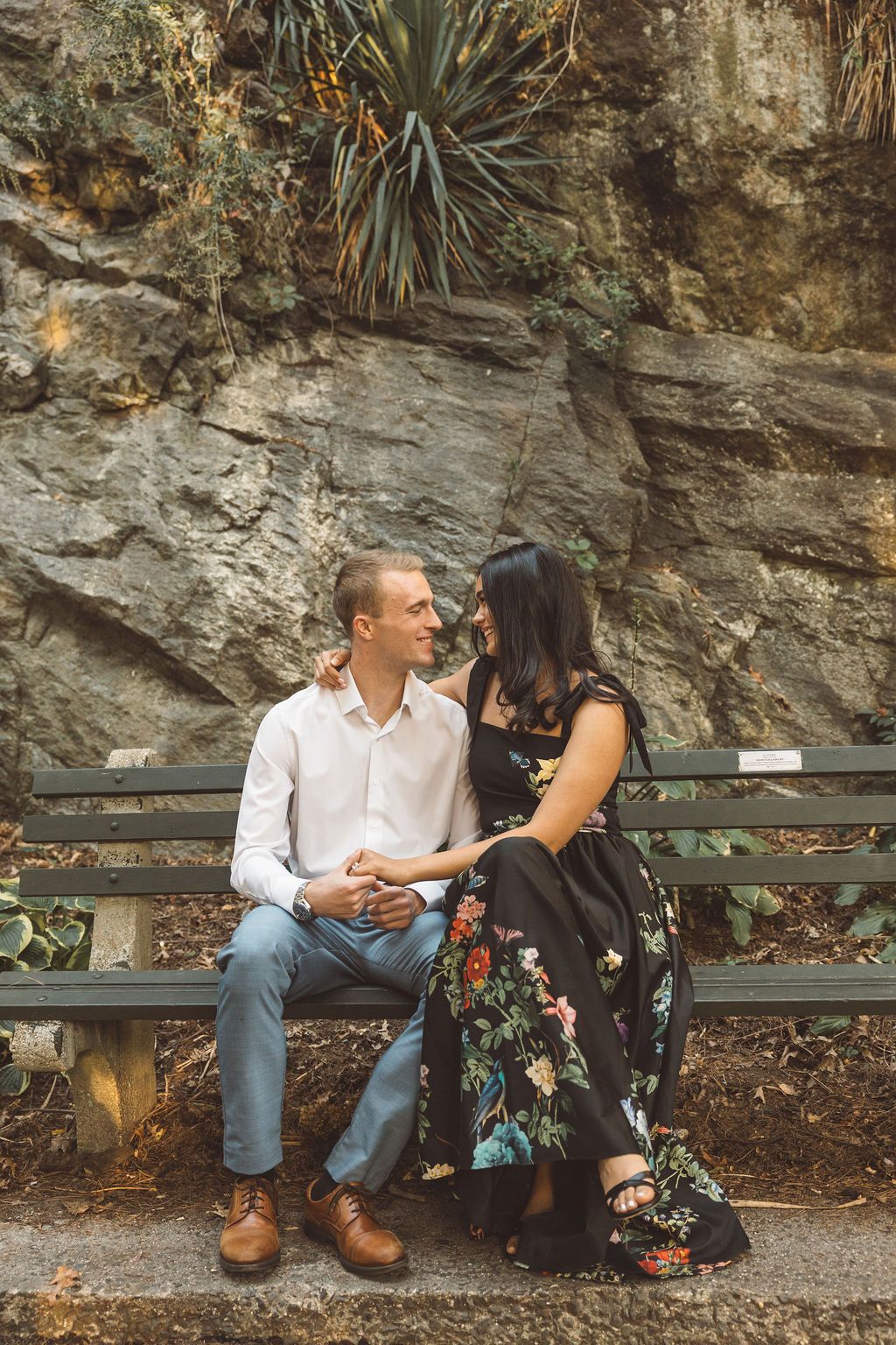 couple at their dream NYC engagement session