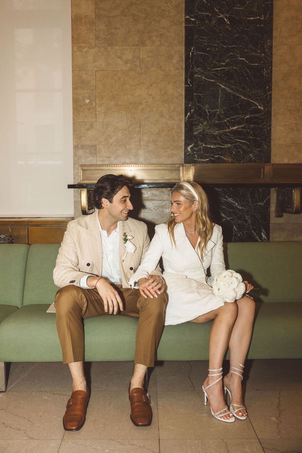 cute picture of the bride and groom at their dream elopement ceremony