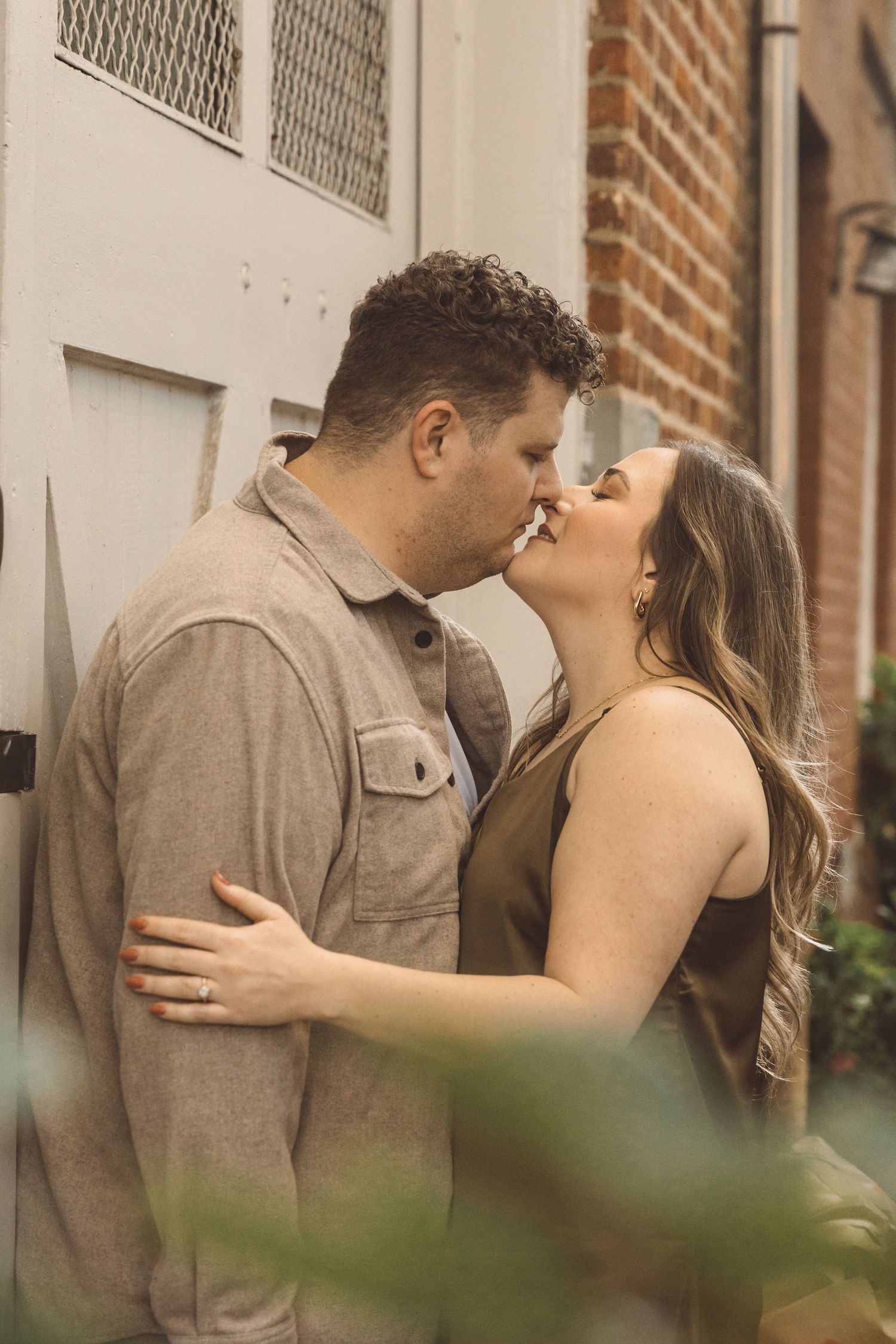 fu and playful engagement photos in NYC