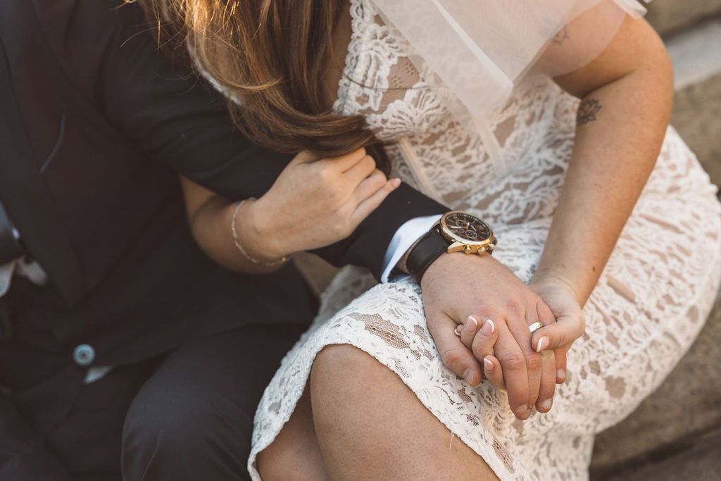 stunning closeup shot of the wedding rings