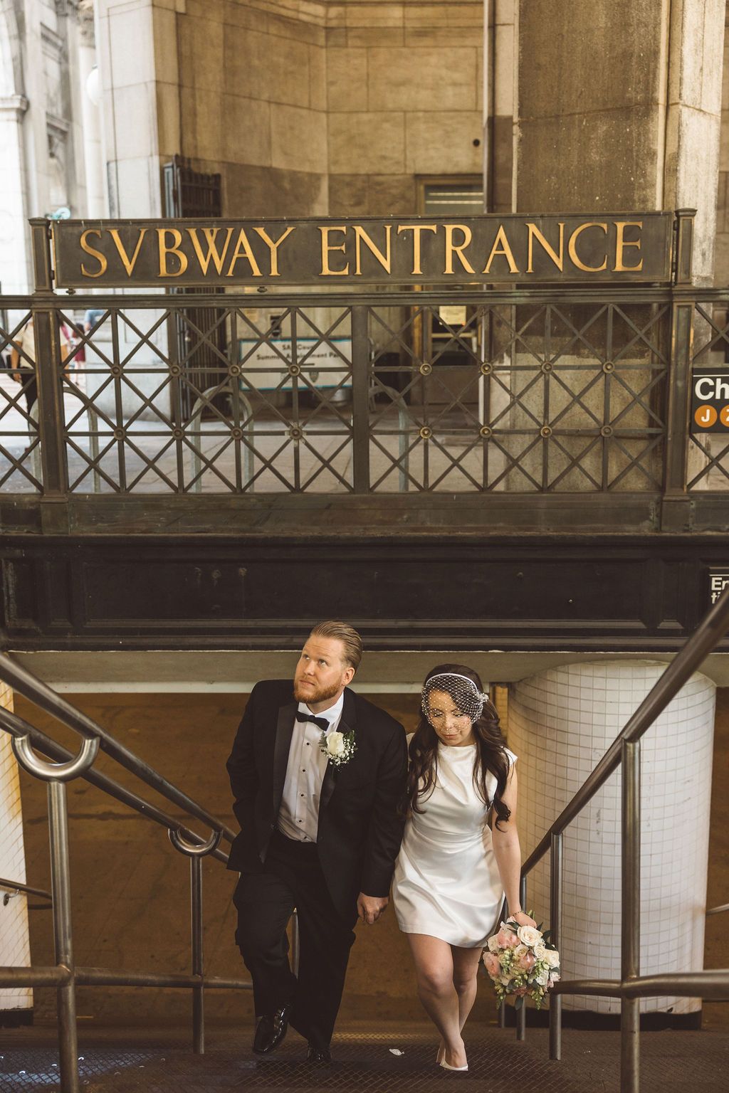 cute picture of the bride and groom at their dream photoshoot