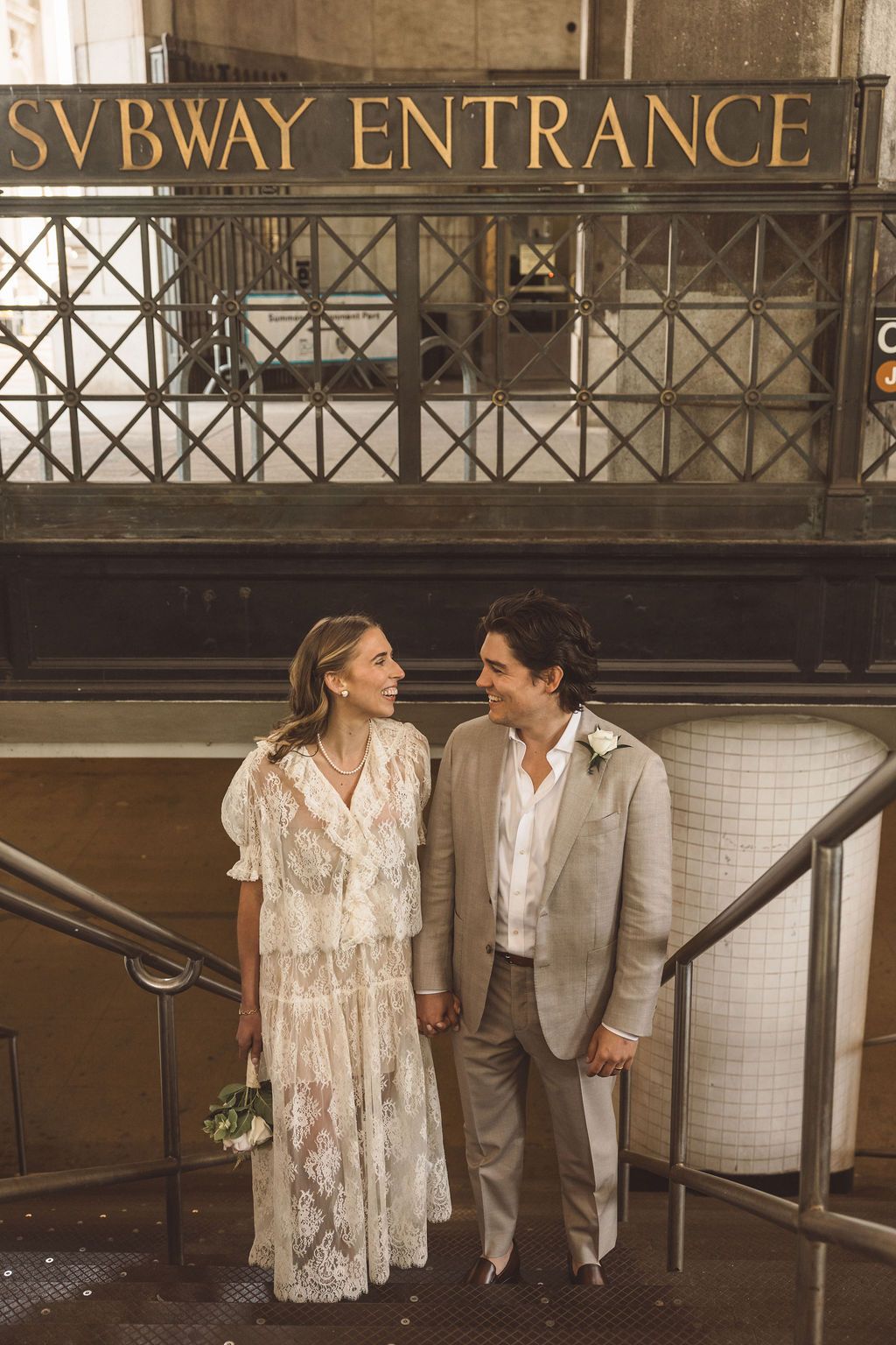 couple at their dream New York City Elopement
