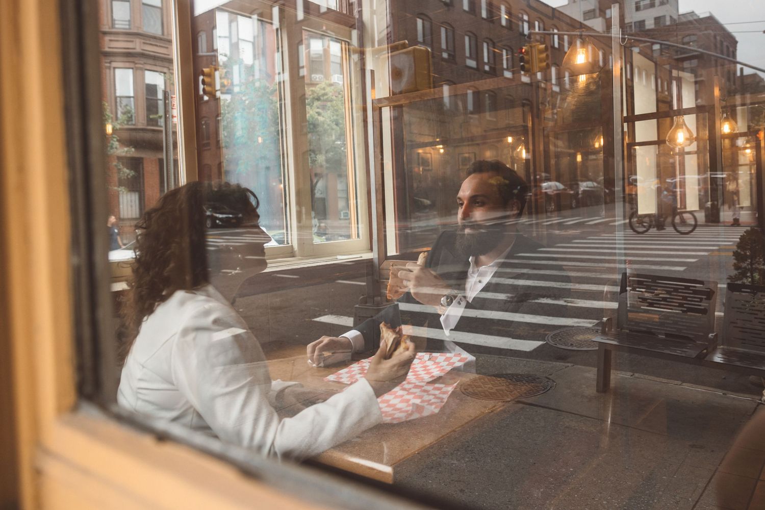 Fun engagement photos around New York