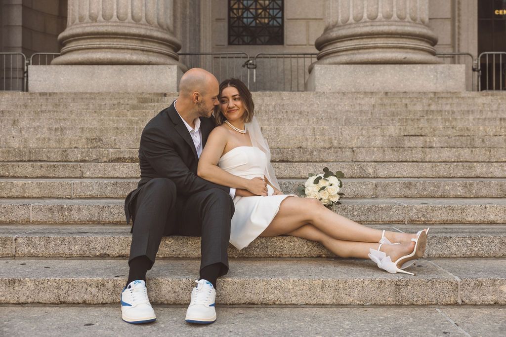 bride and groom at their dream destination elopement