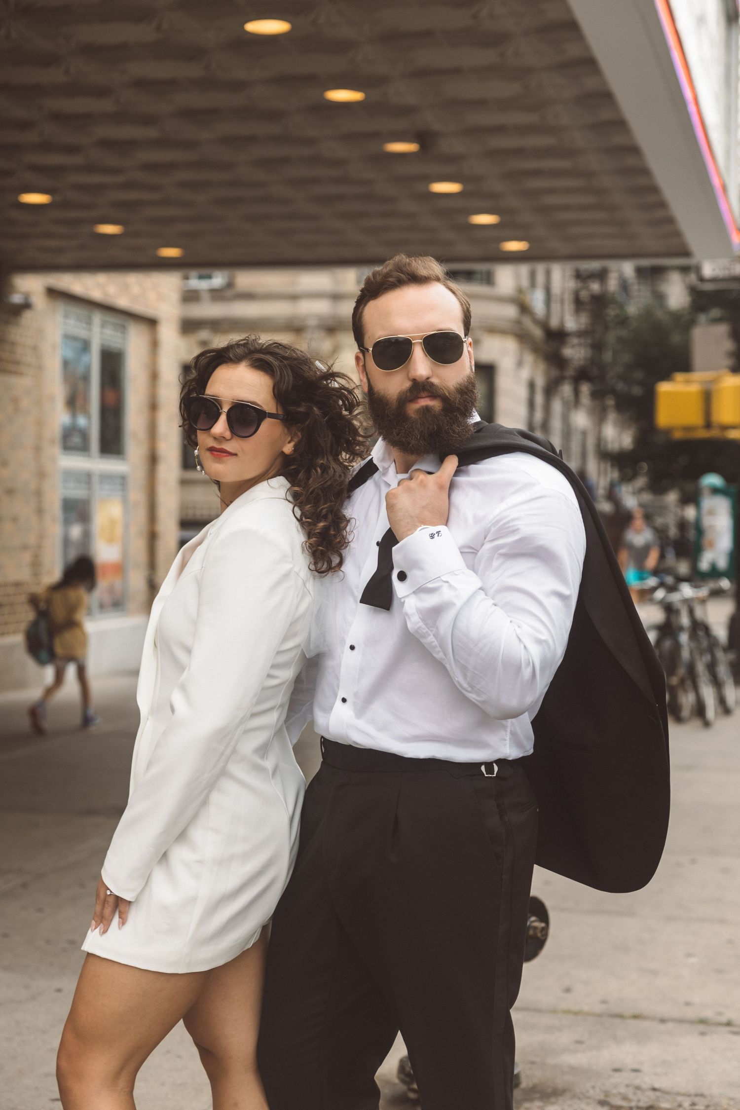 fun engagement photos in New York