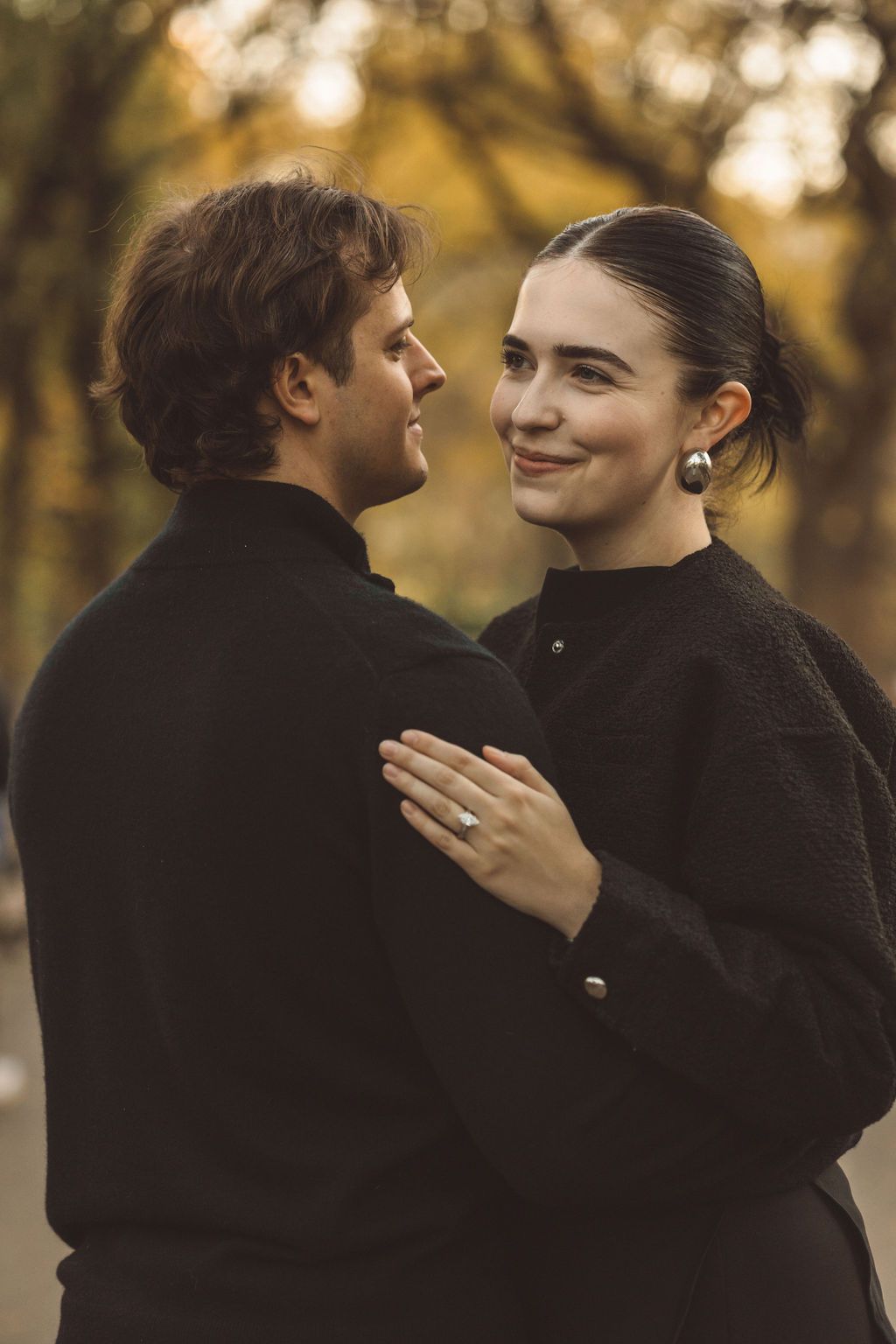 fall couple portraits in NY