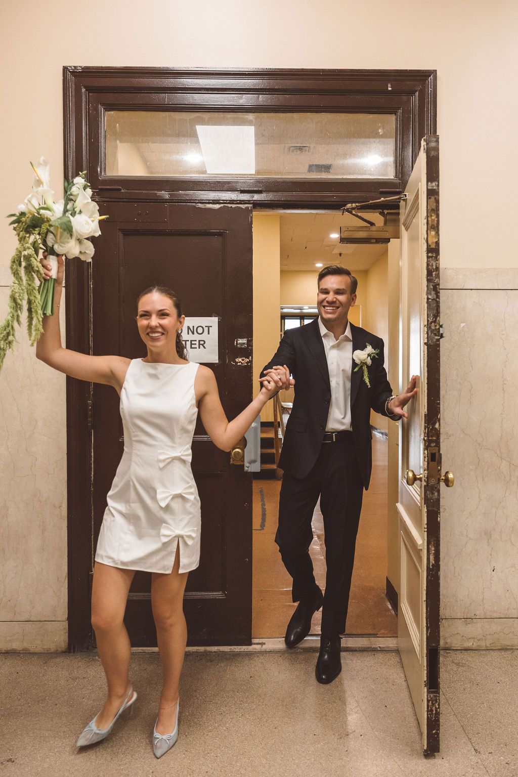 happy couple after their ceremony