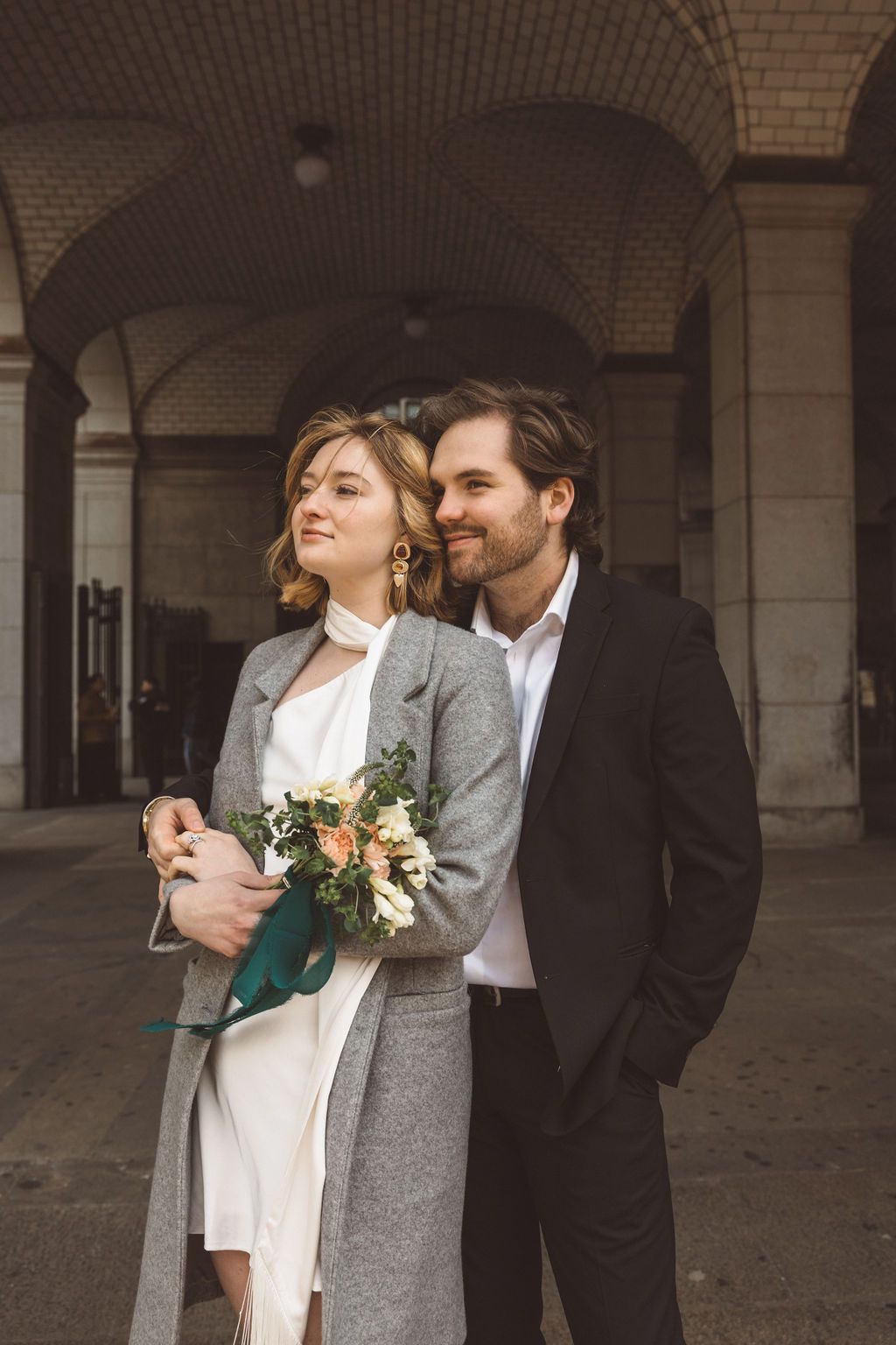 cute picture of the newlyweds at their dream session