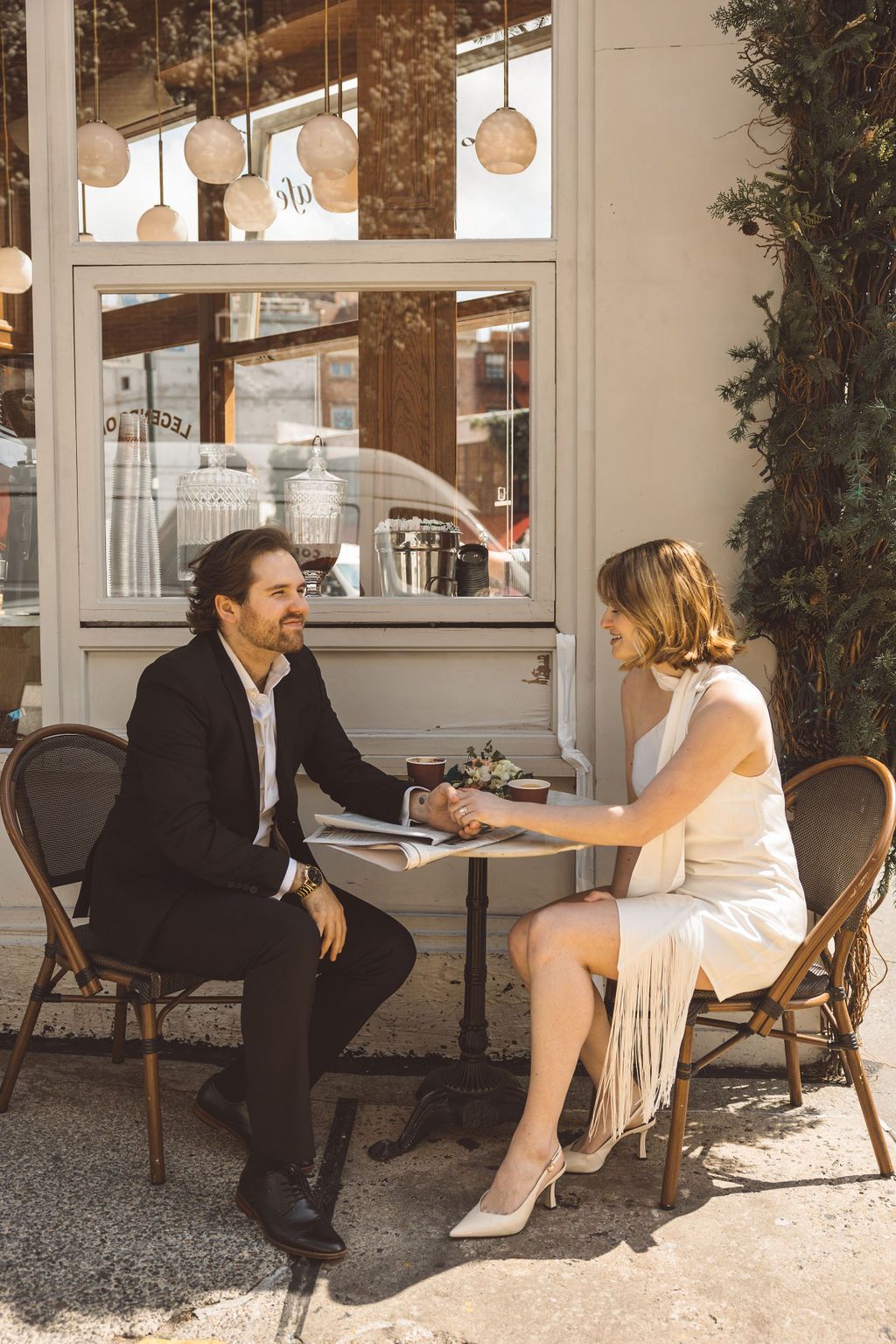 cute bridal portraits around NYC