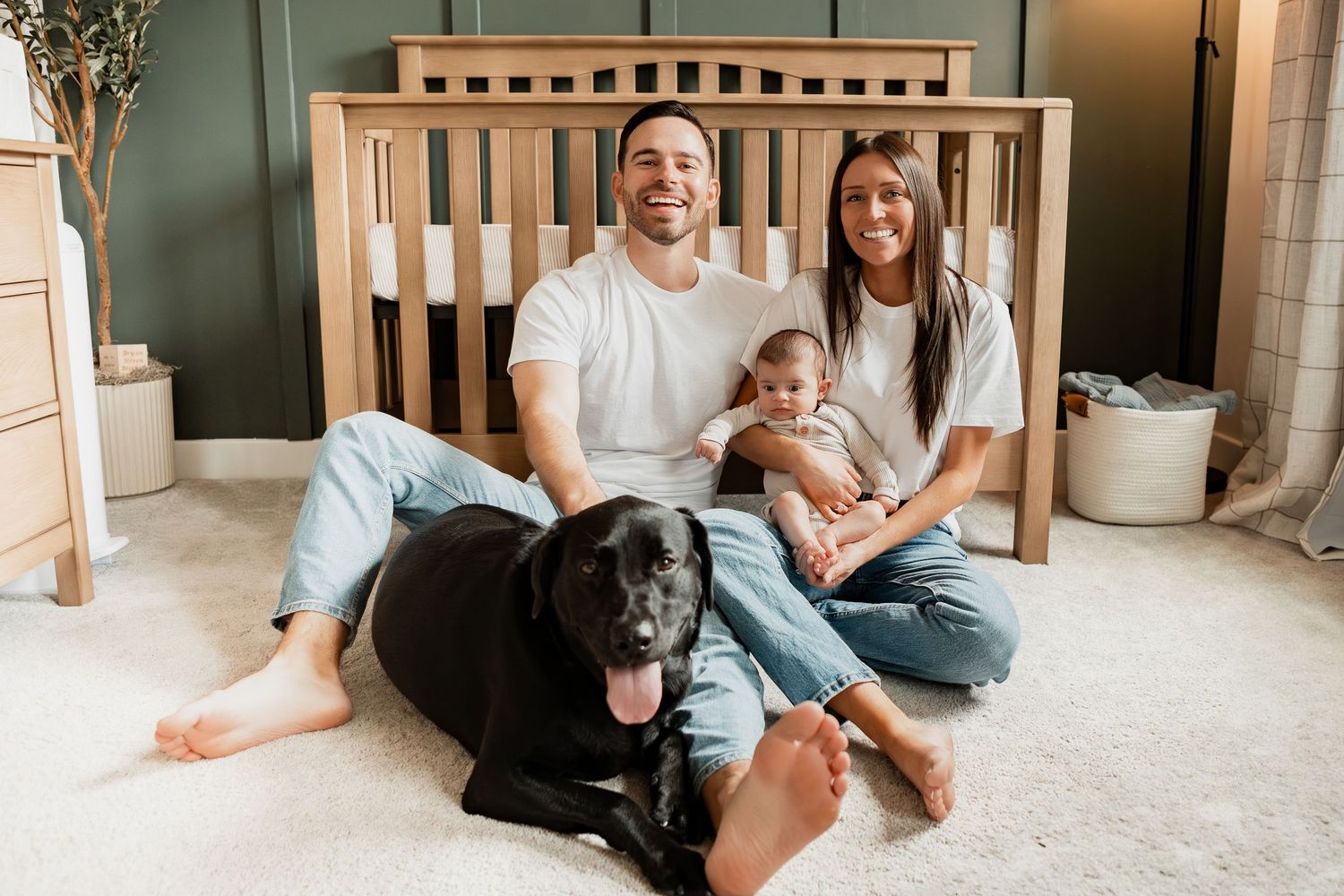 A collage of relaxed indoor lifestyle moments showing people lounging at home with their pets.