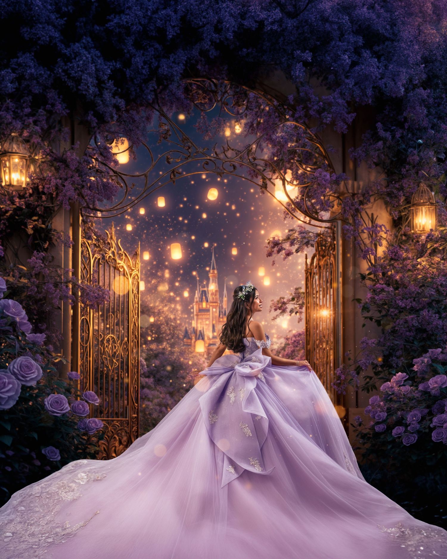 Quinceanera / sweet 16 photography Rapunzel theme
