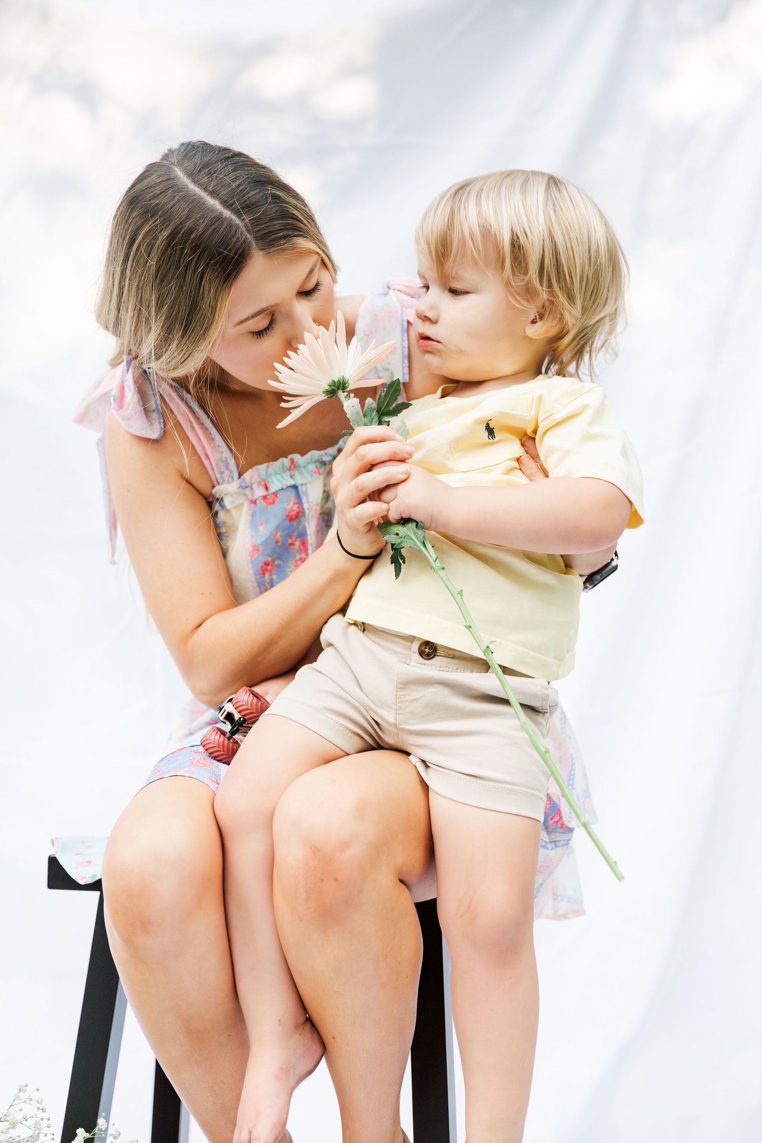 Intimate bonding moments captured in a series of loving interactions.