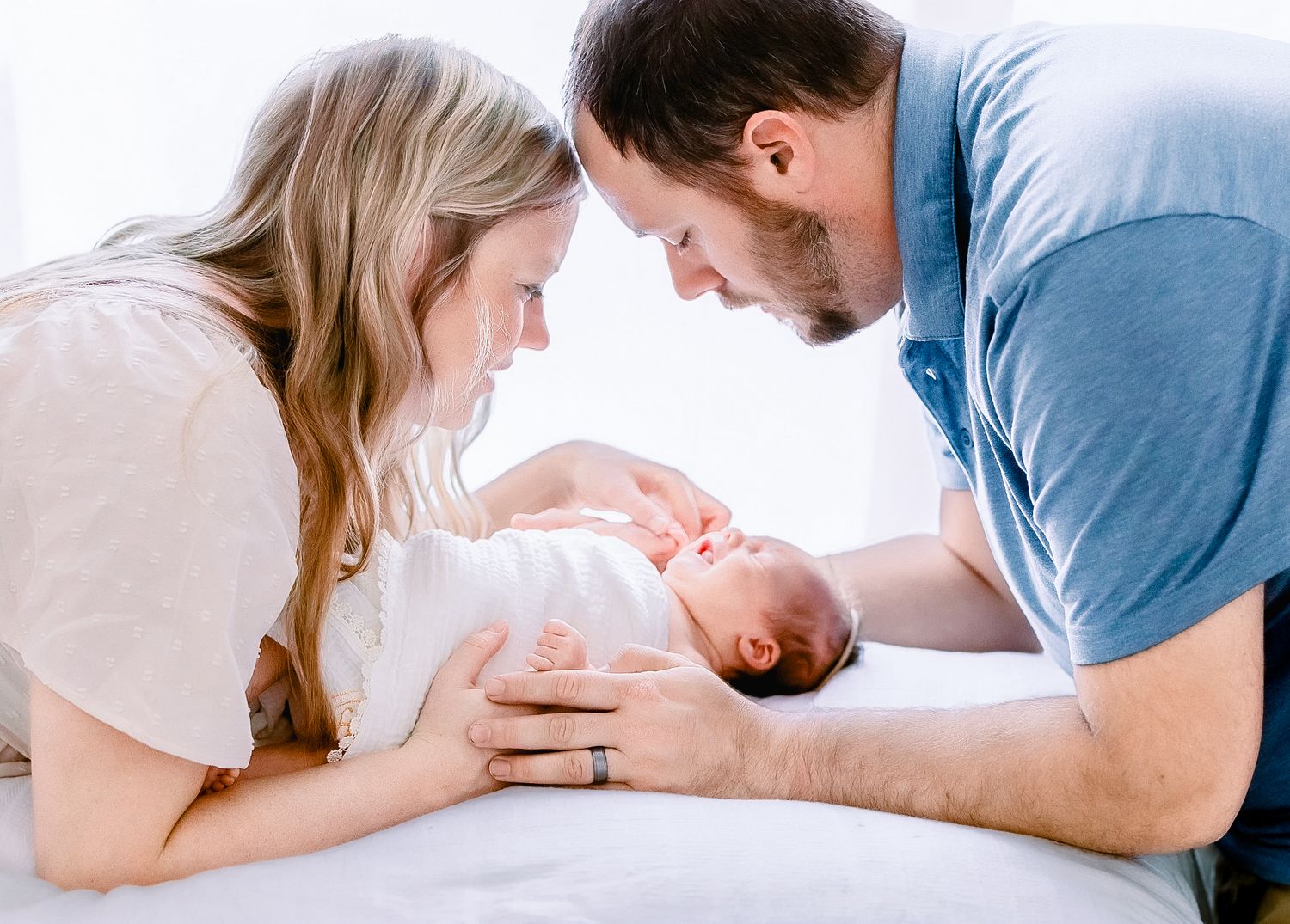 newborn studio family session