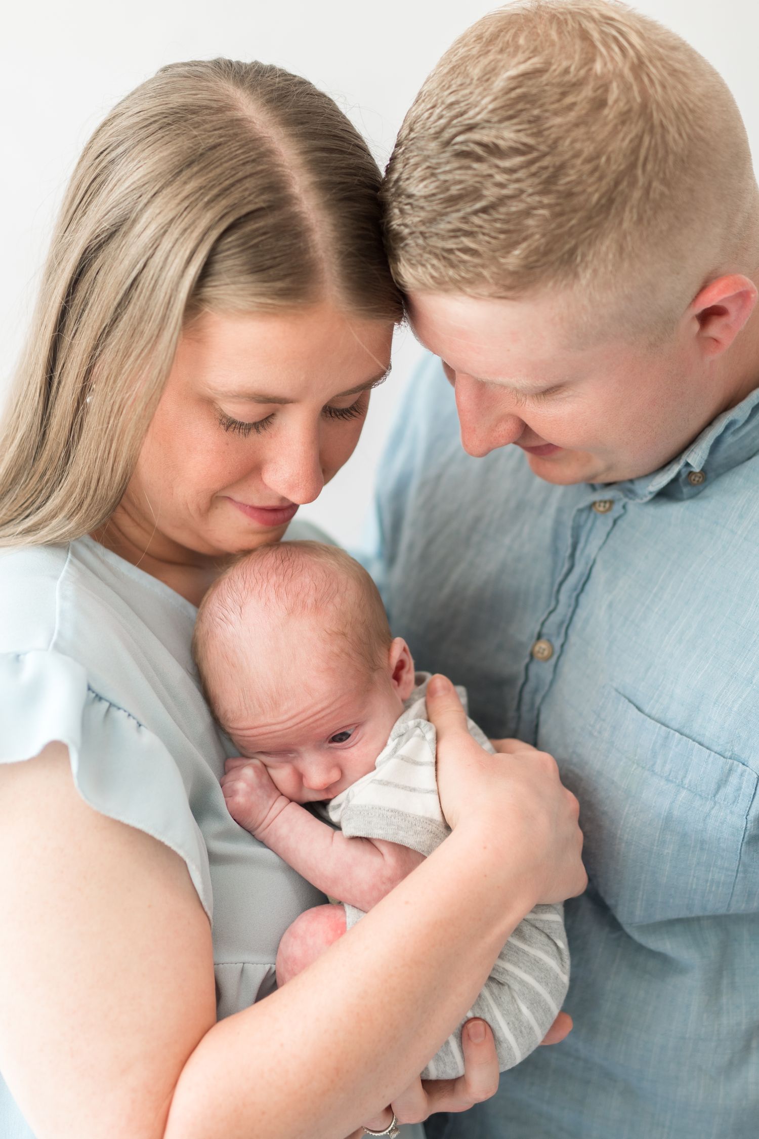 newborn studio family session