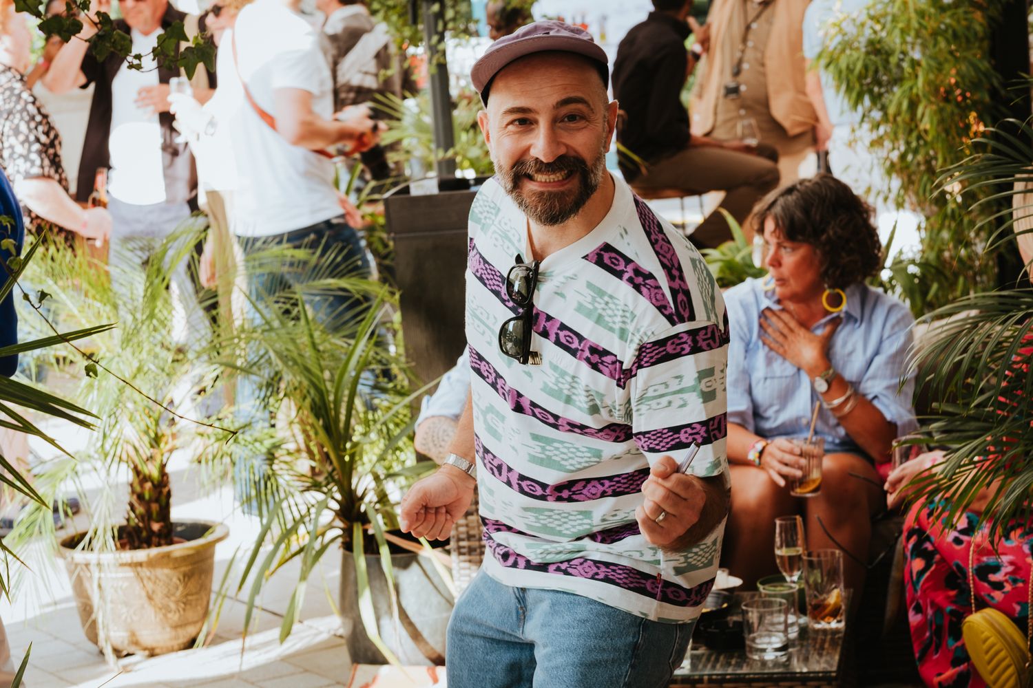 summer party photography in London – colleagues enjoying time
