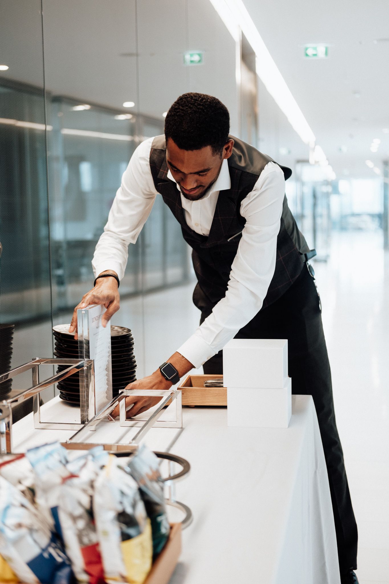 hospitality industry photography in London – team members during busy shift