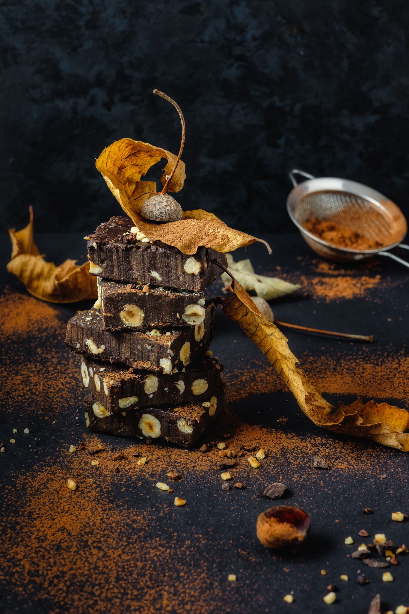 brand  photography in London – close-up of homemade brownie dessert