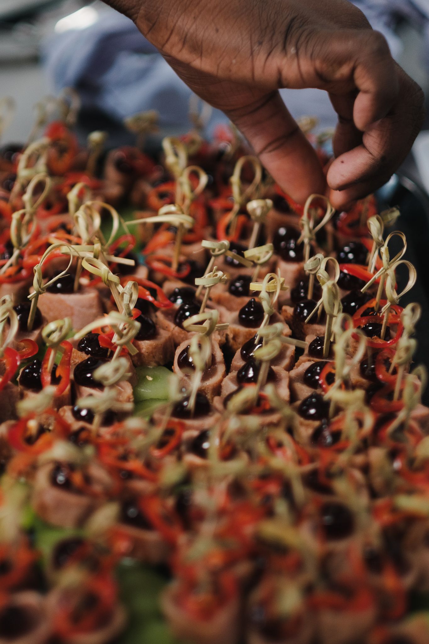 catering documentation photography in Kent – prepared dishes before service