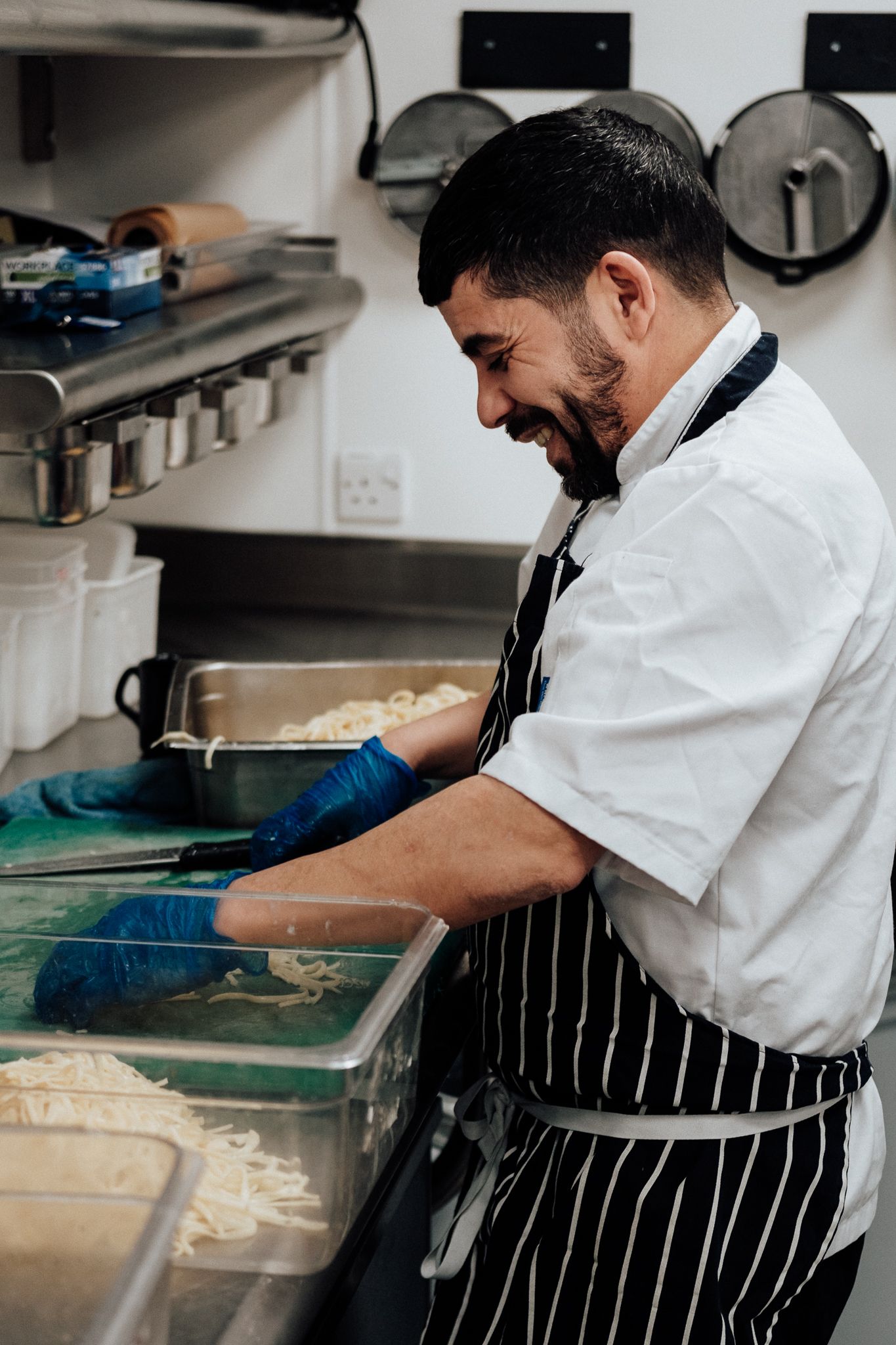 kitchen environment photography in London – professional chef at work