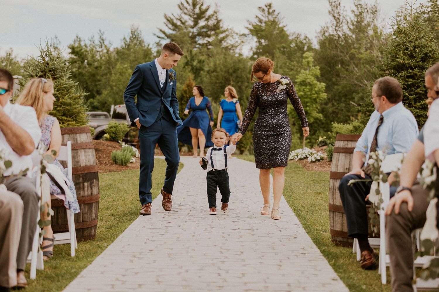 Early summer wedding at the Barn at Bull Meadow in Concord New Hampshire