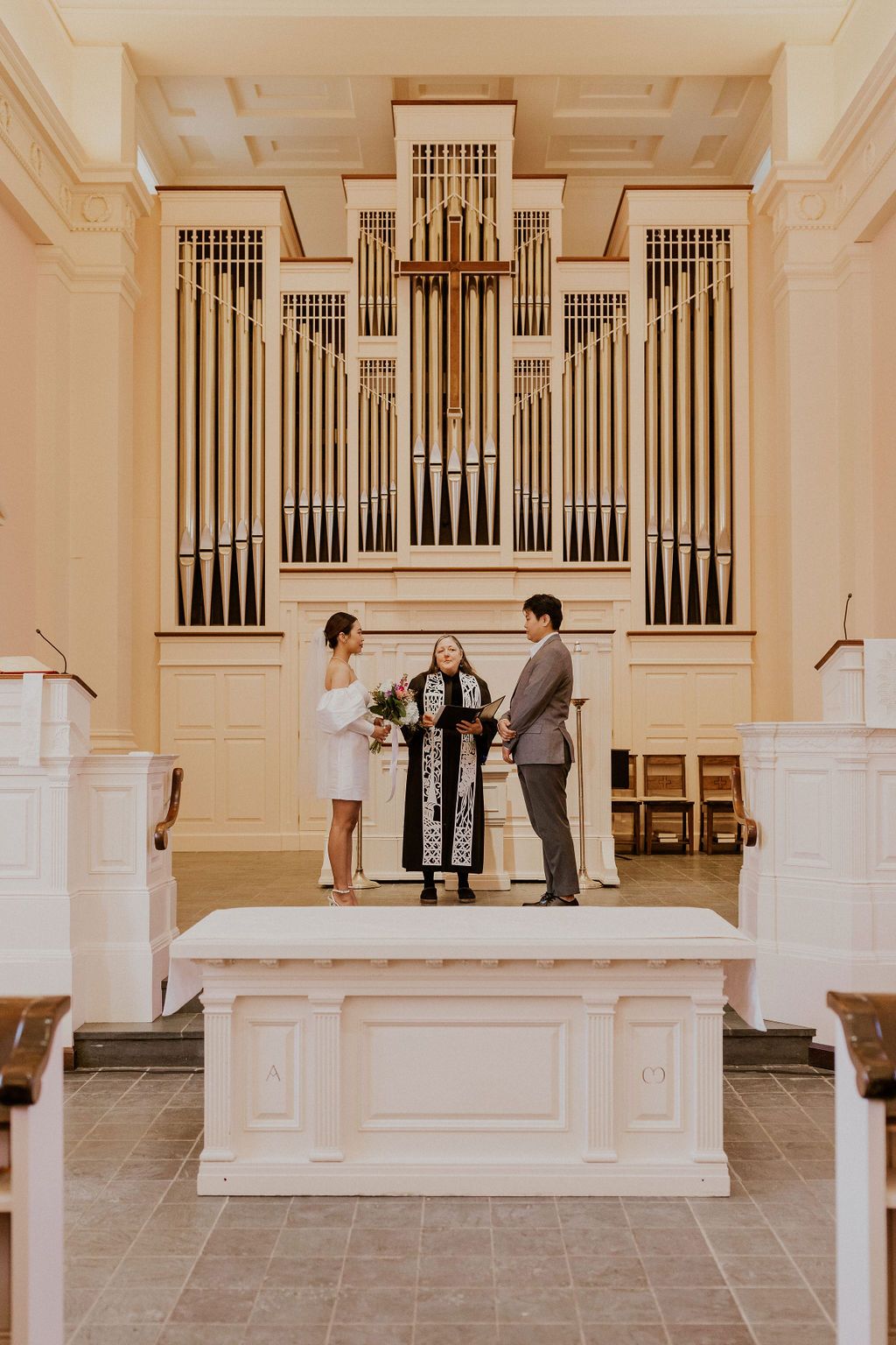Church elopement ceremony
