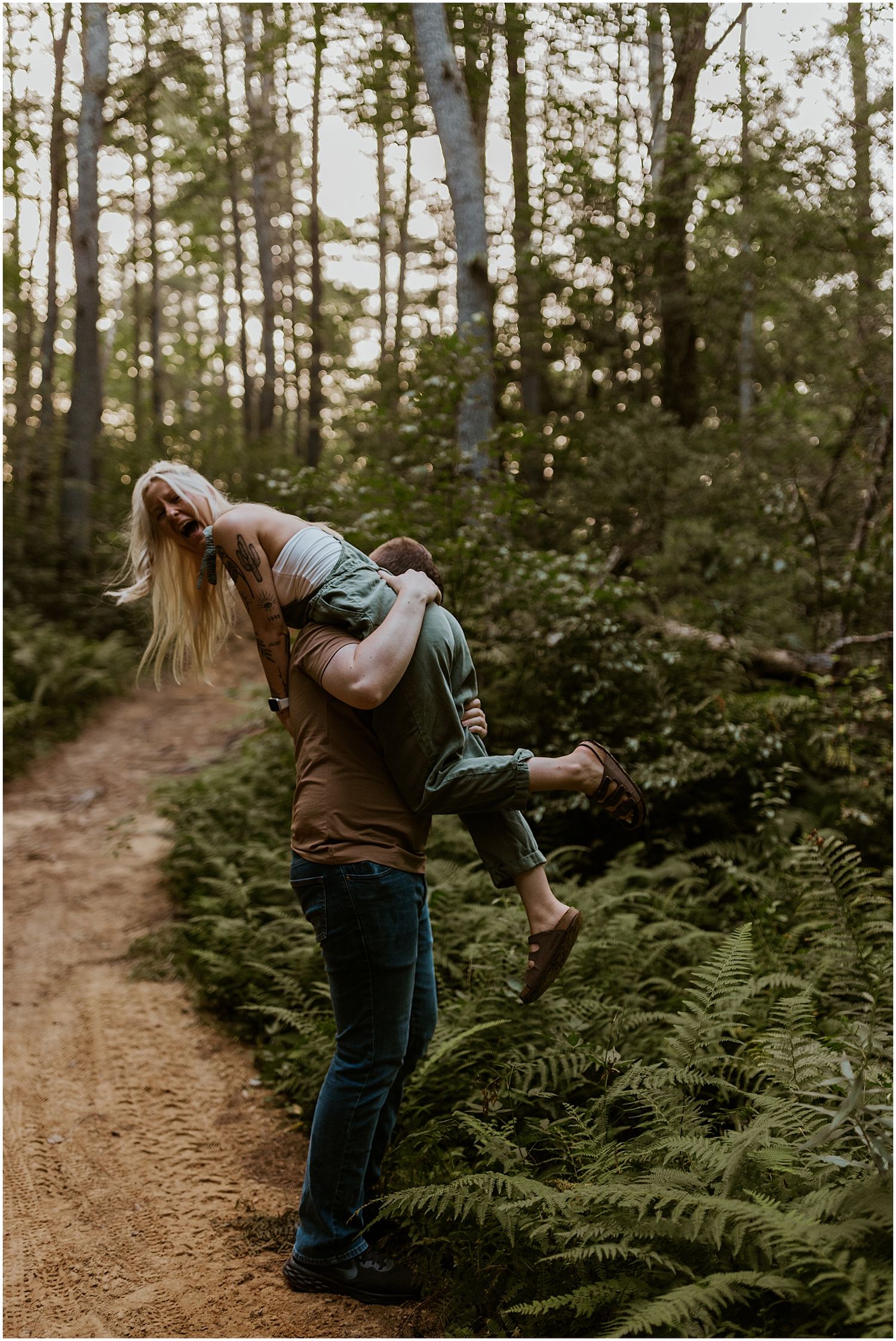Forest photoshoot in New Hampshire