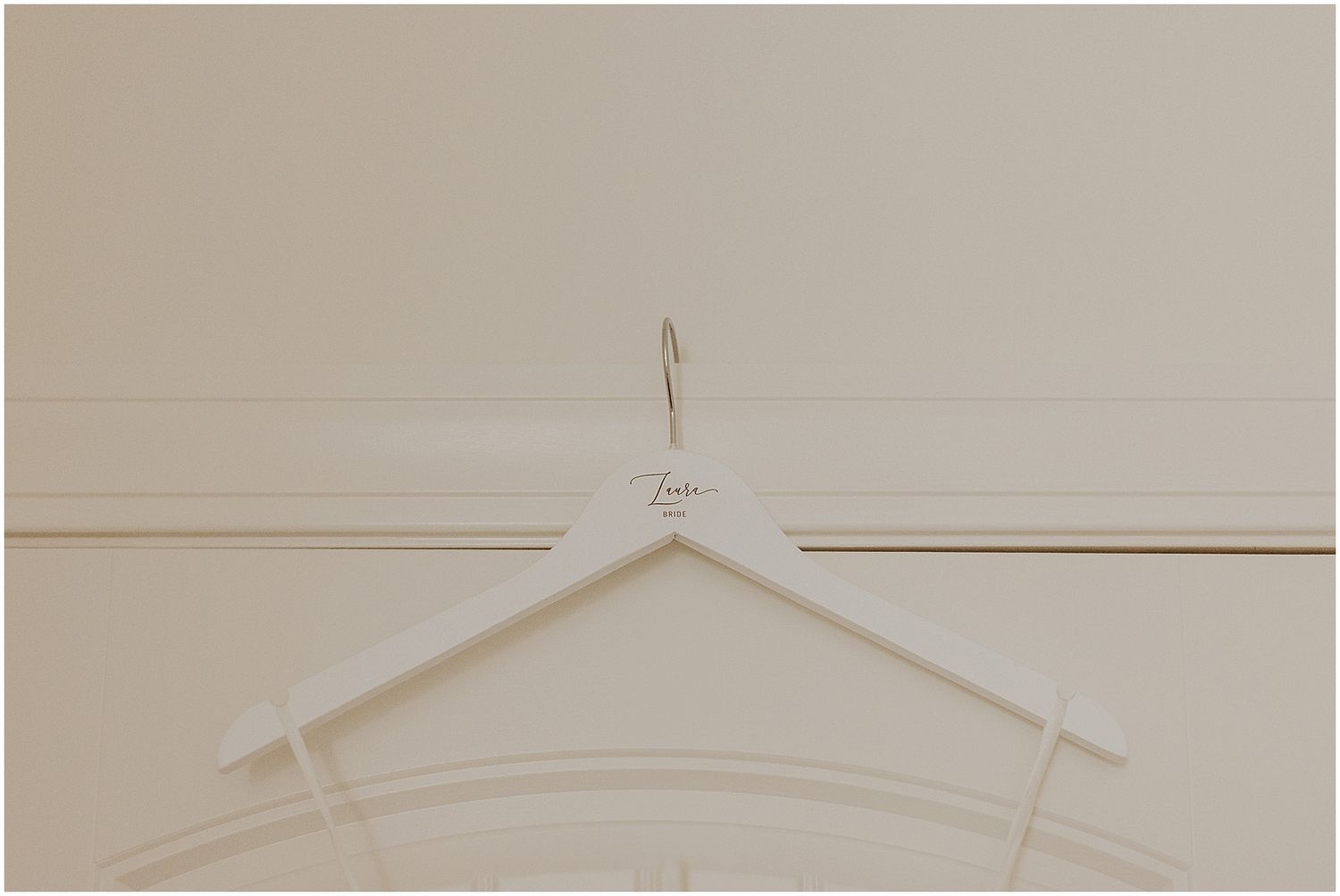 personalized bridal gown hanger - nh wedding