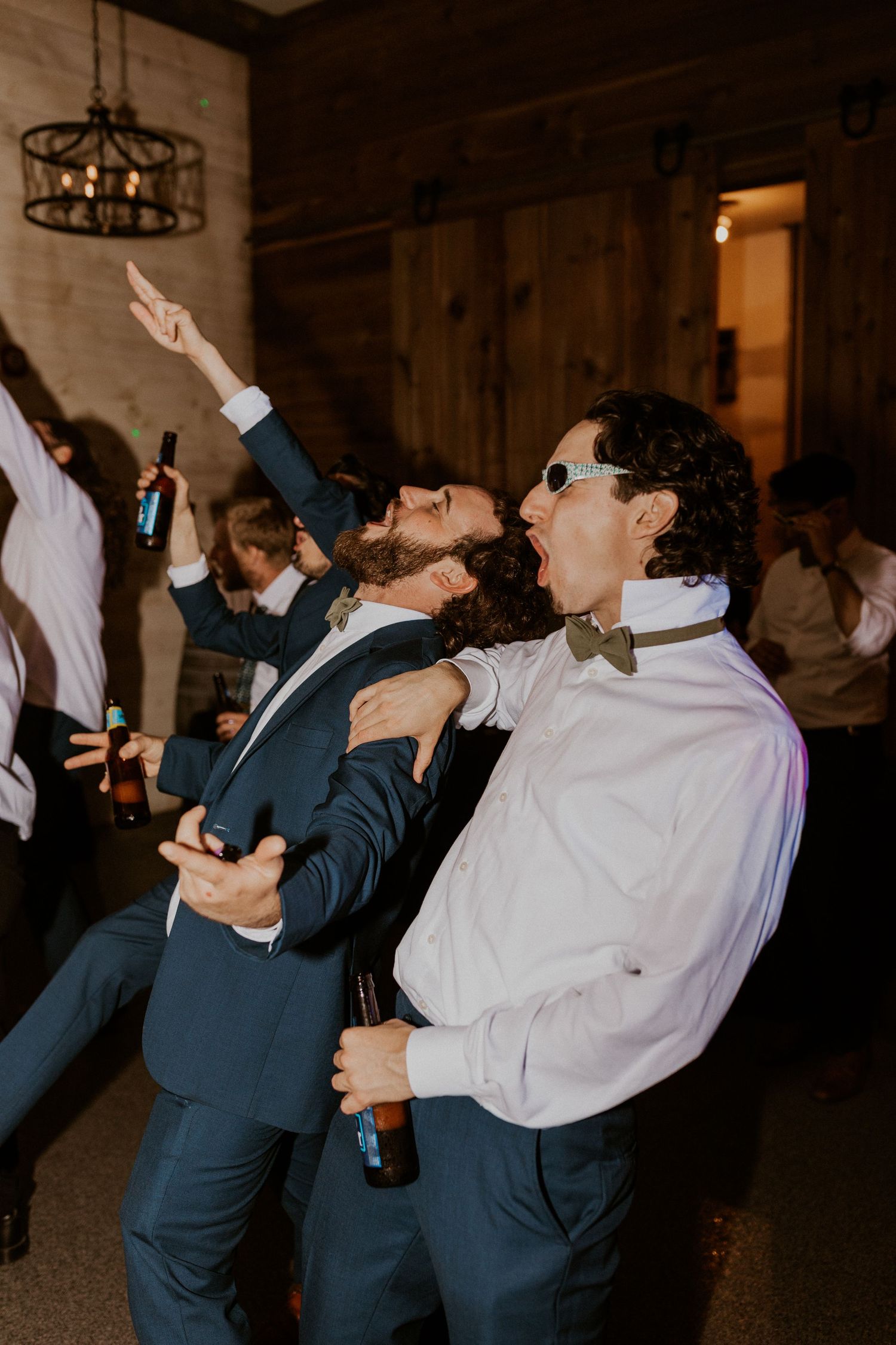 Dancing the night away with friends and family on the dance floor at the Arabella Estate in Buxton Maine.