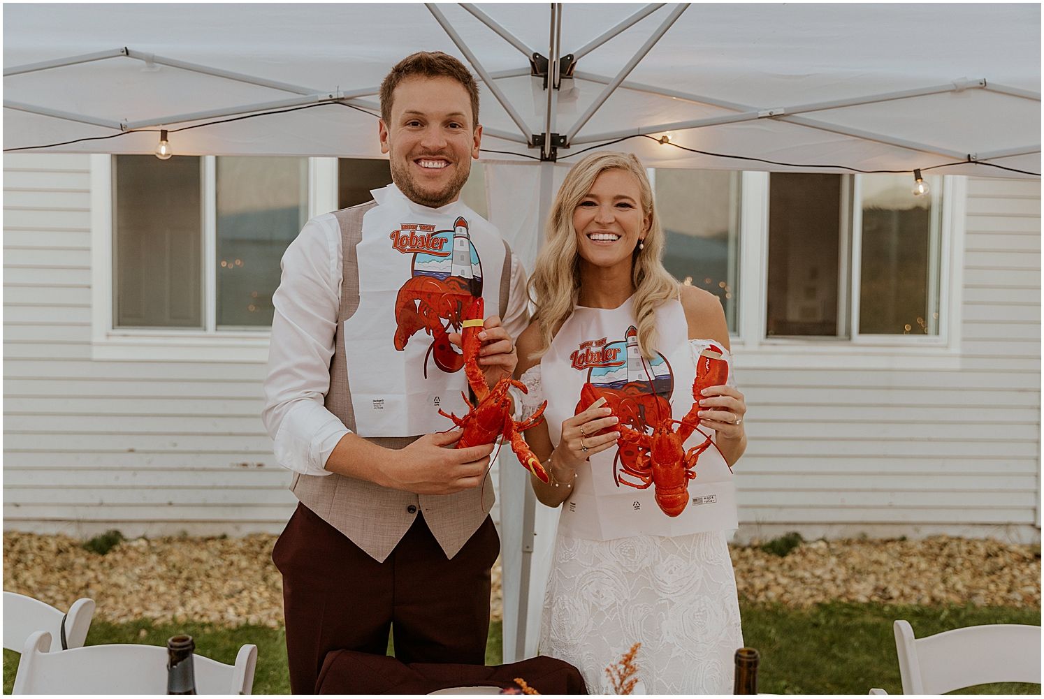NH wedding reception lobster dinner