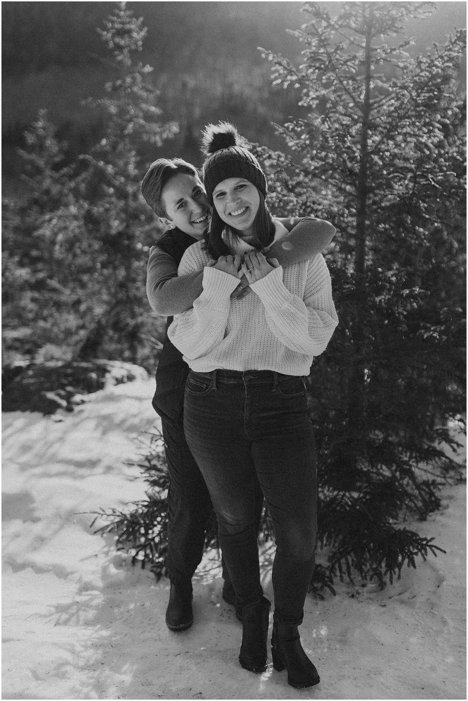 White Mountain engagement photo session in Crawford Notch NH