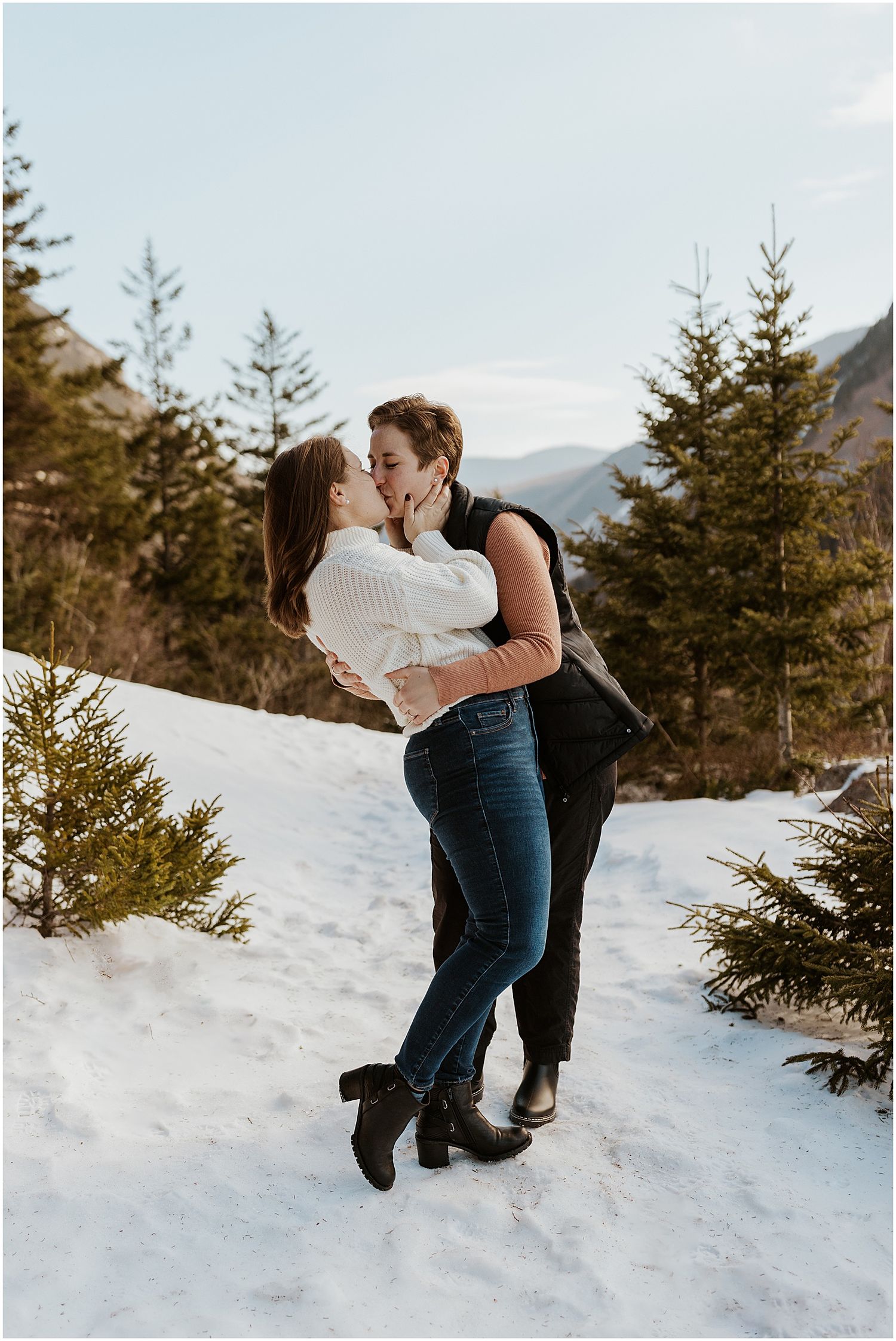Crawford Notch NH engagement photos
