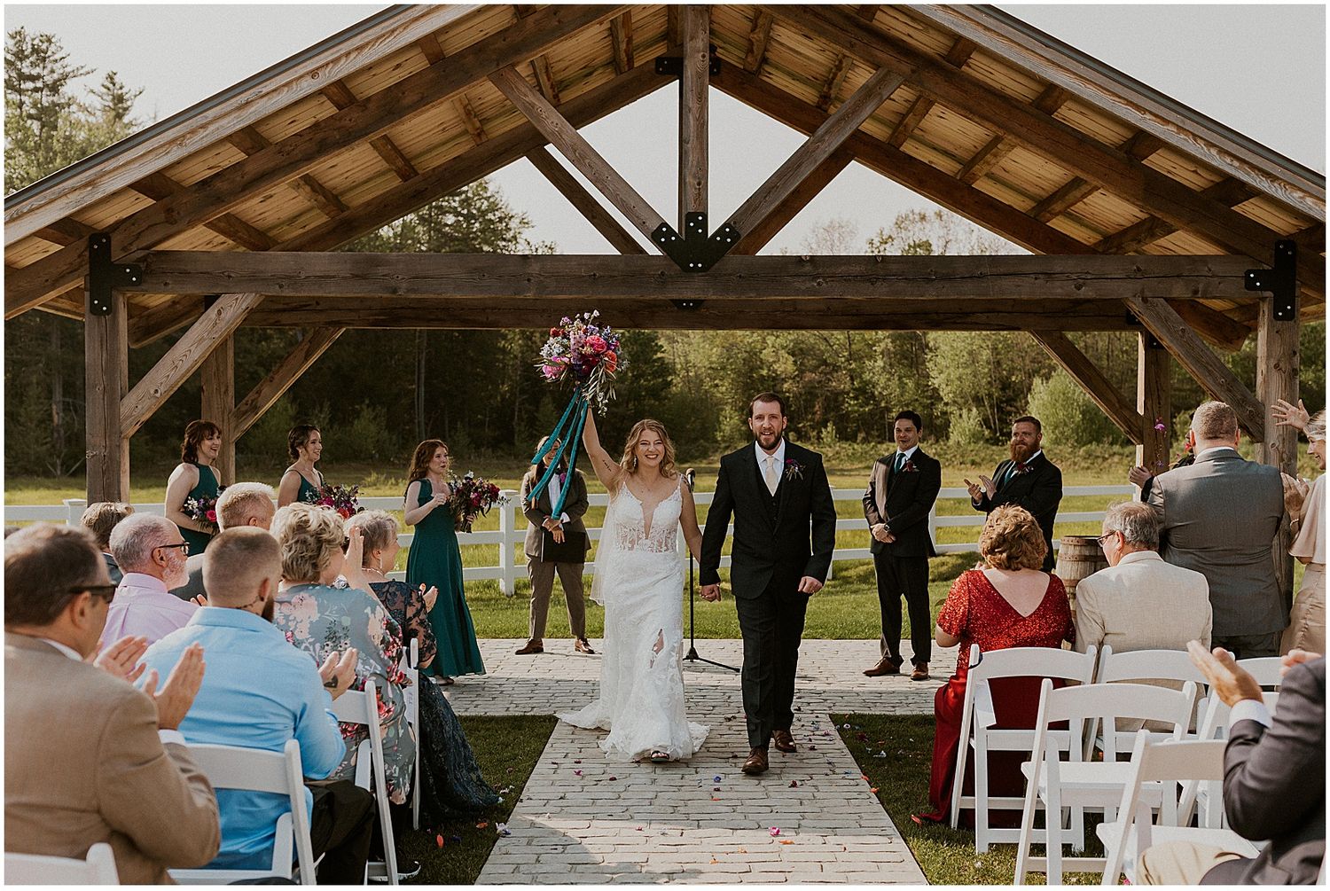 NH spring wedding ceremony - Robin Easler Photography