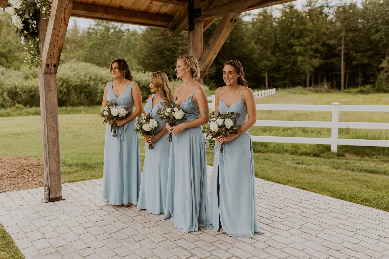 Early summer wedding at the Barn at Bull Meadow in Concord New Hampshire