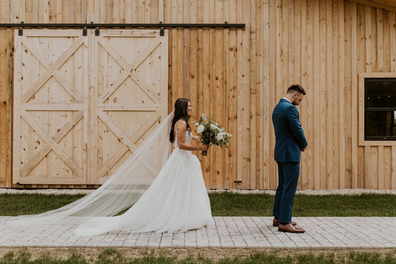 Early summer wedding at the Barn at Bull Meadow in Concord New Hampshire