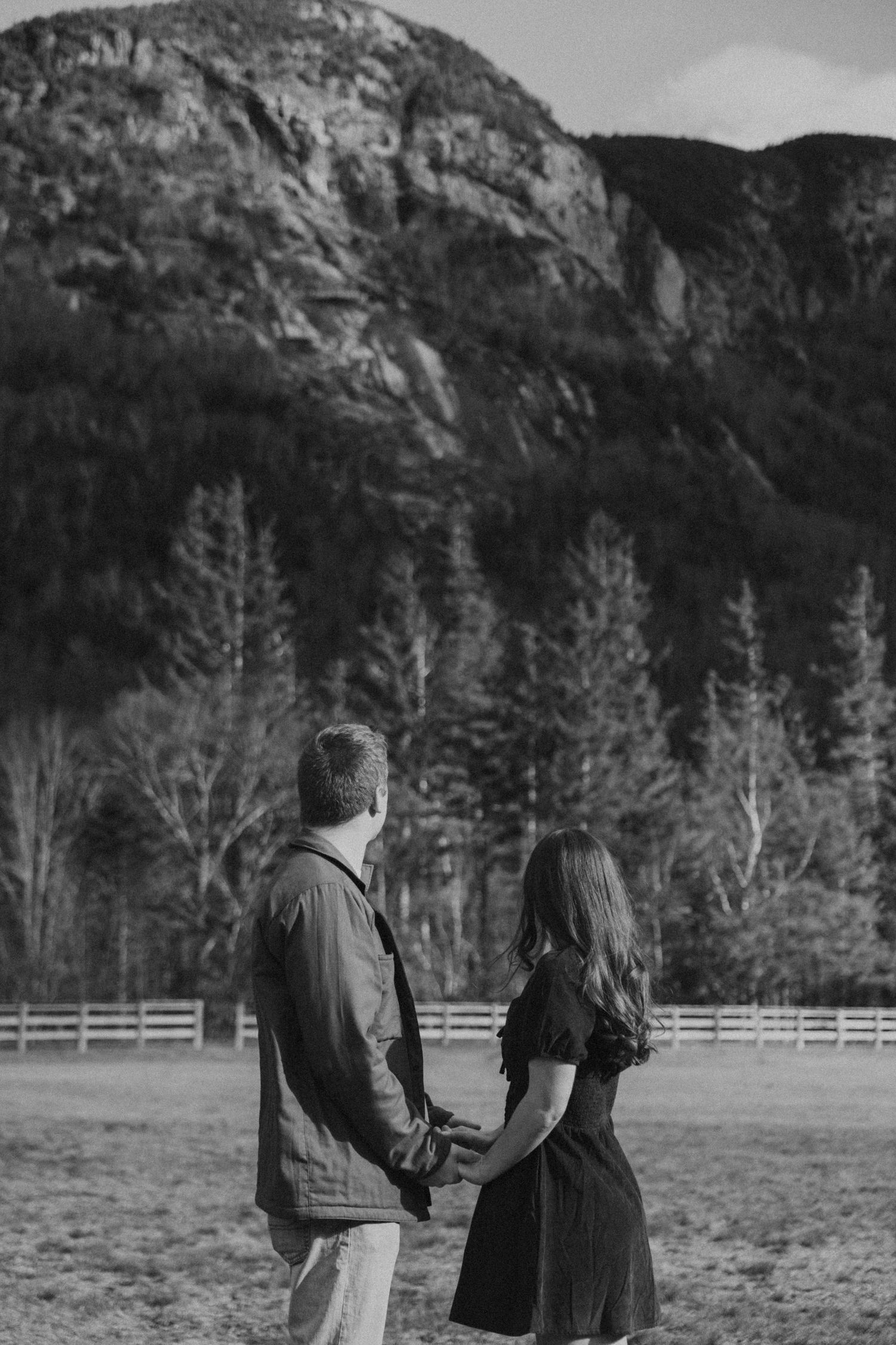 New Hampshire engagement photos in Franconia New Hampshire