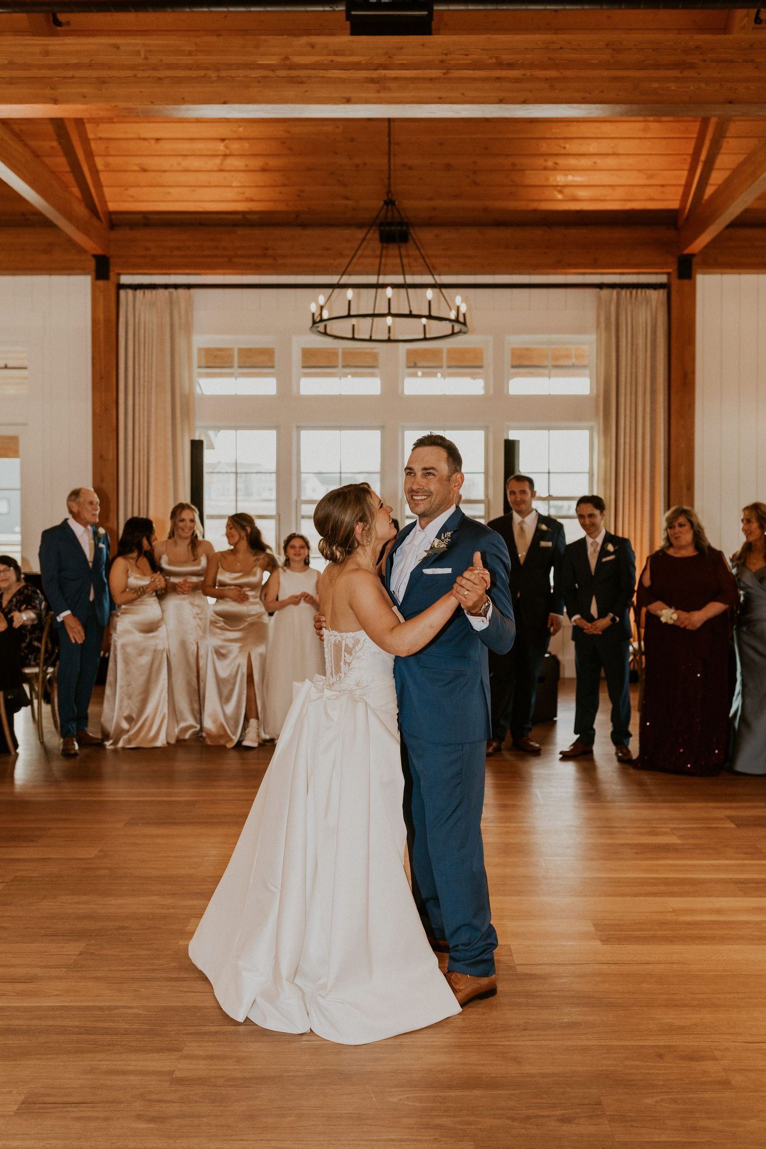 Kendra and Andrew sharing their first dance as husband and wife.