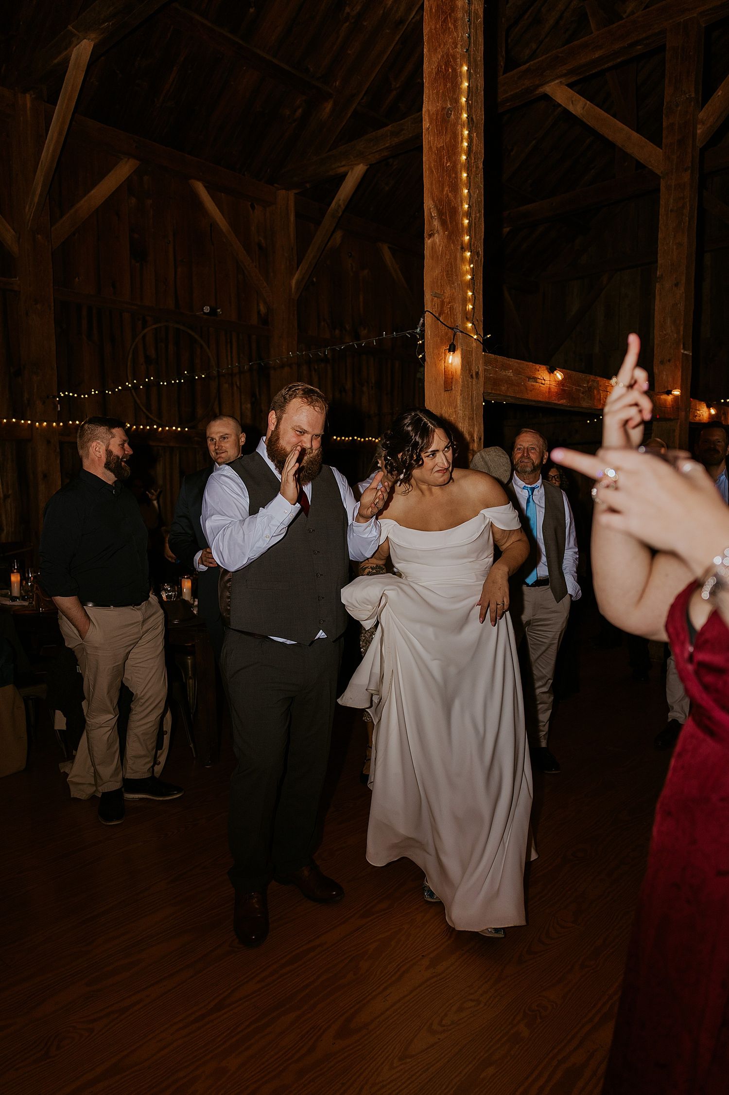 Couple dancing at their NH wedding reception