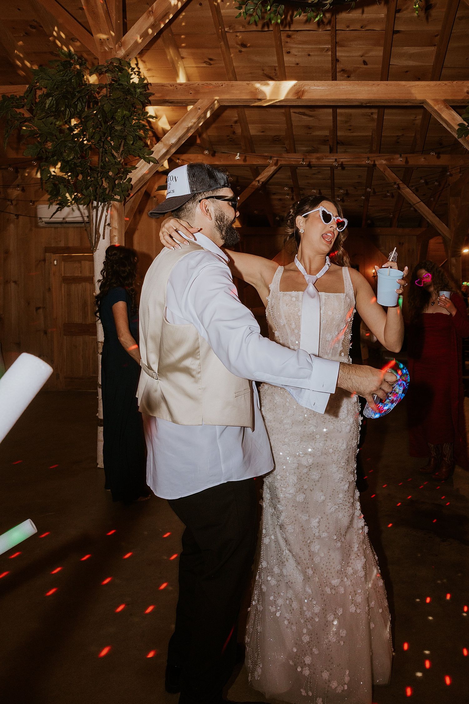 Bride and groom dancing at their NH wedding reception