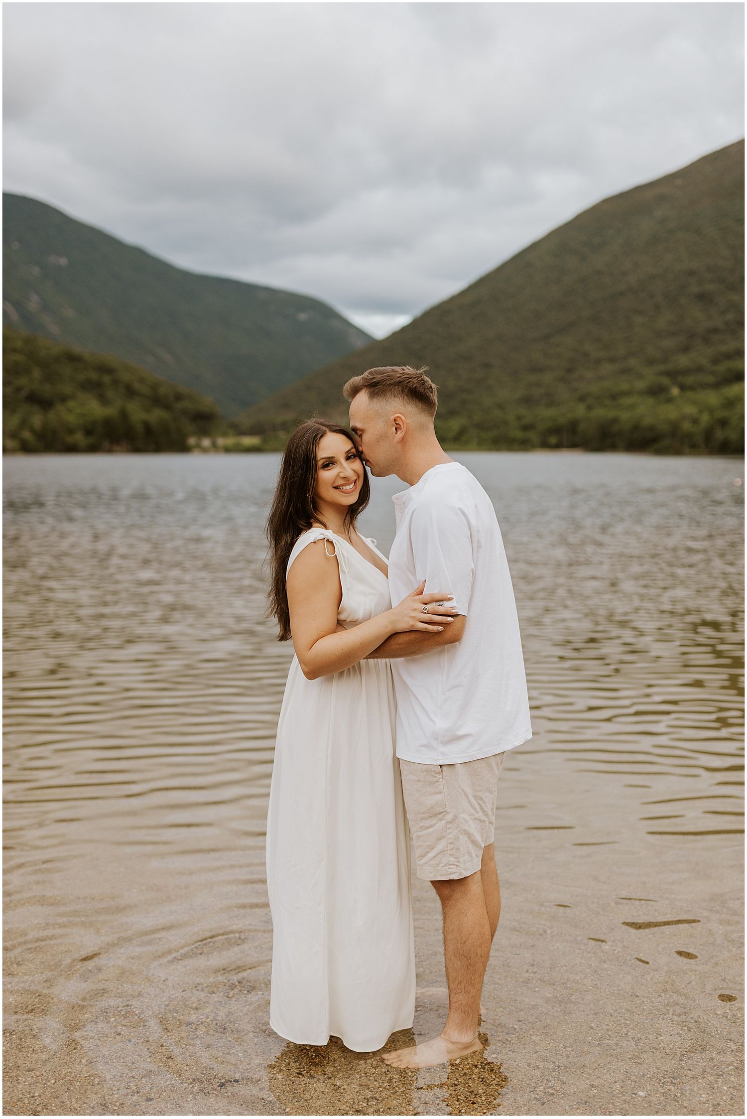Franconia Notch engagement pictures - Robin Easler NH wedding Photographer