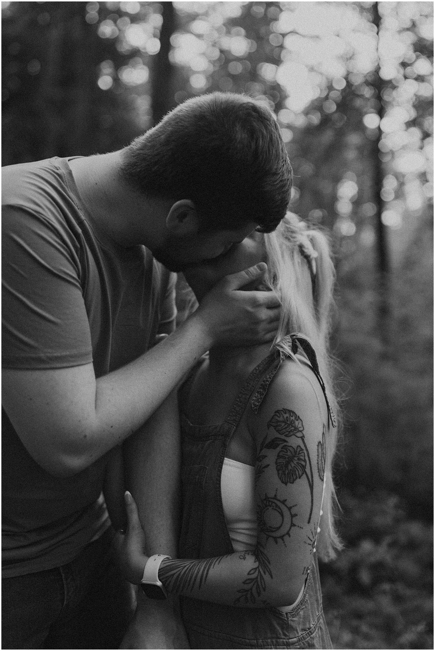 Black and white forest photoshoot NH