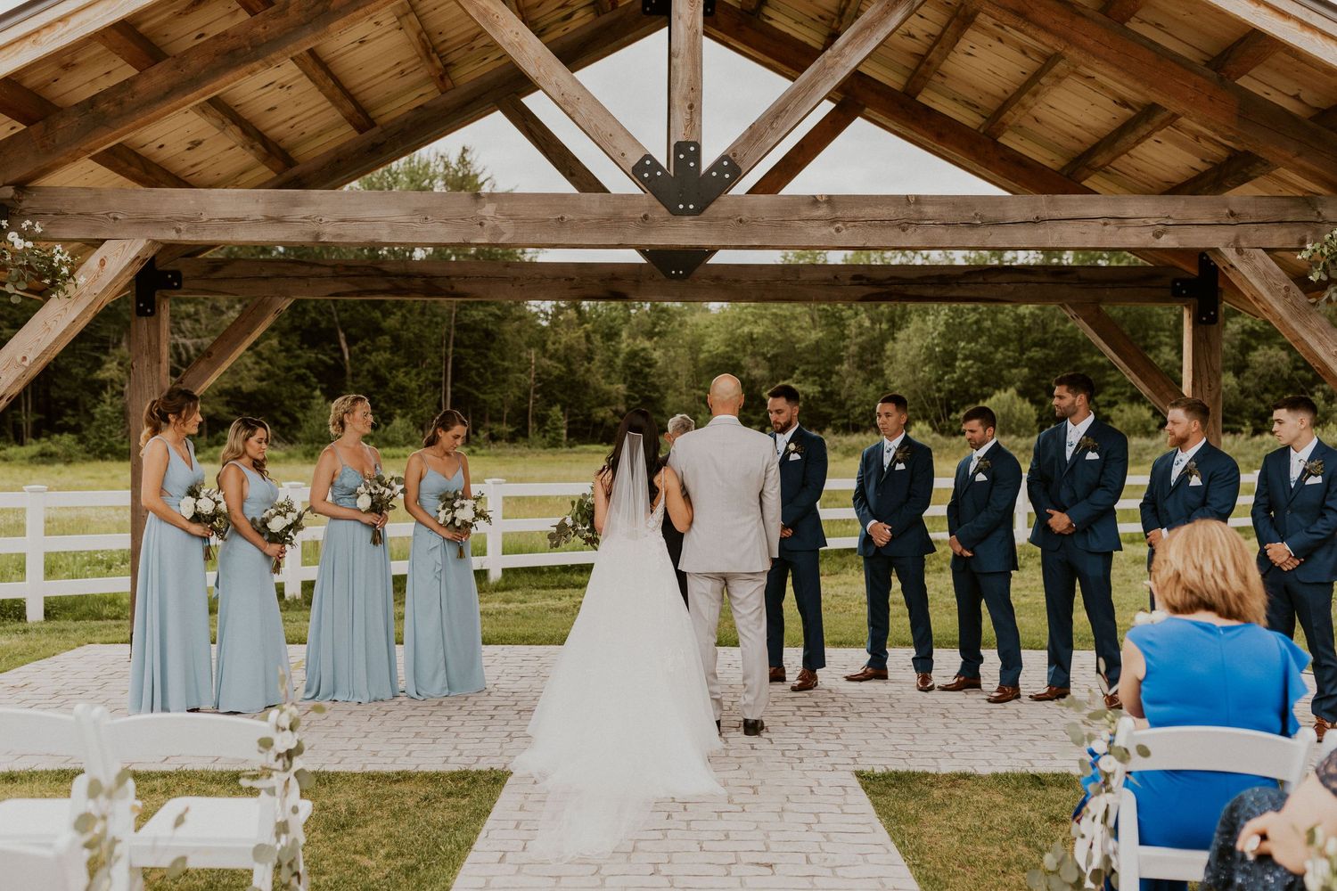 Early summer wedding at the Barn at Bull Meadow in Concord New Hampshire