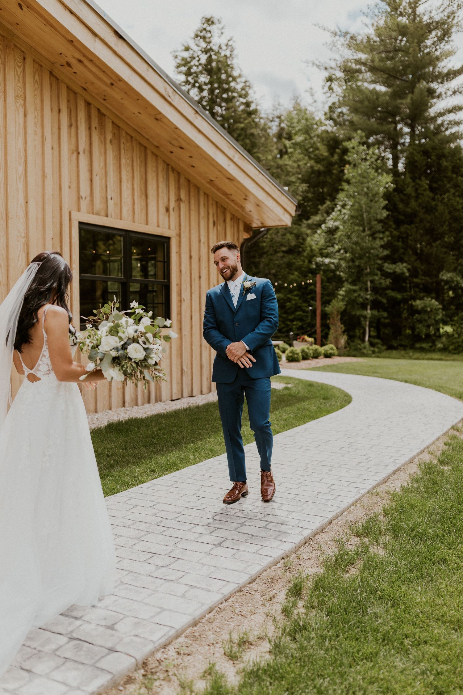 Early summer wedding at the Barn at Bull Meadow in Concord New Hampshire
