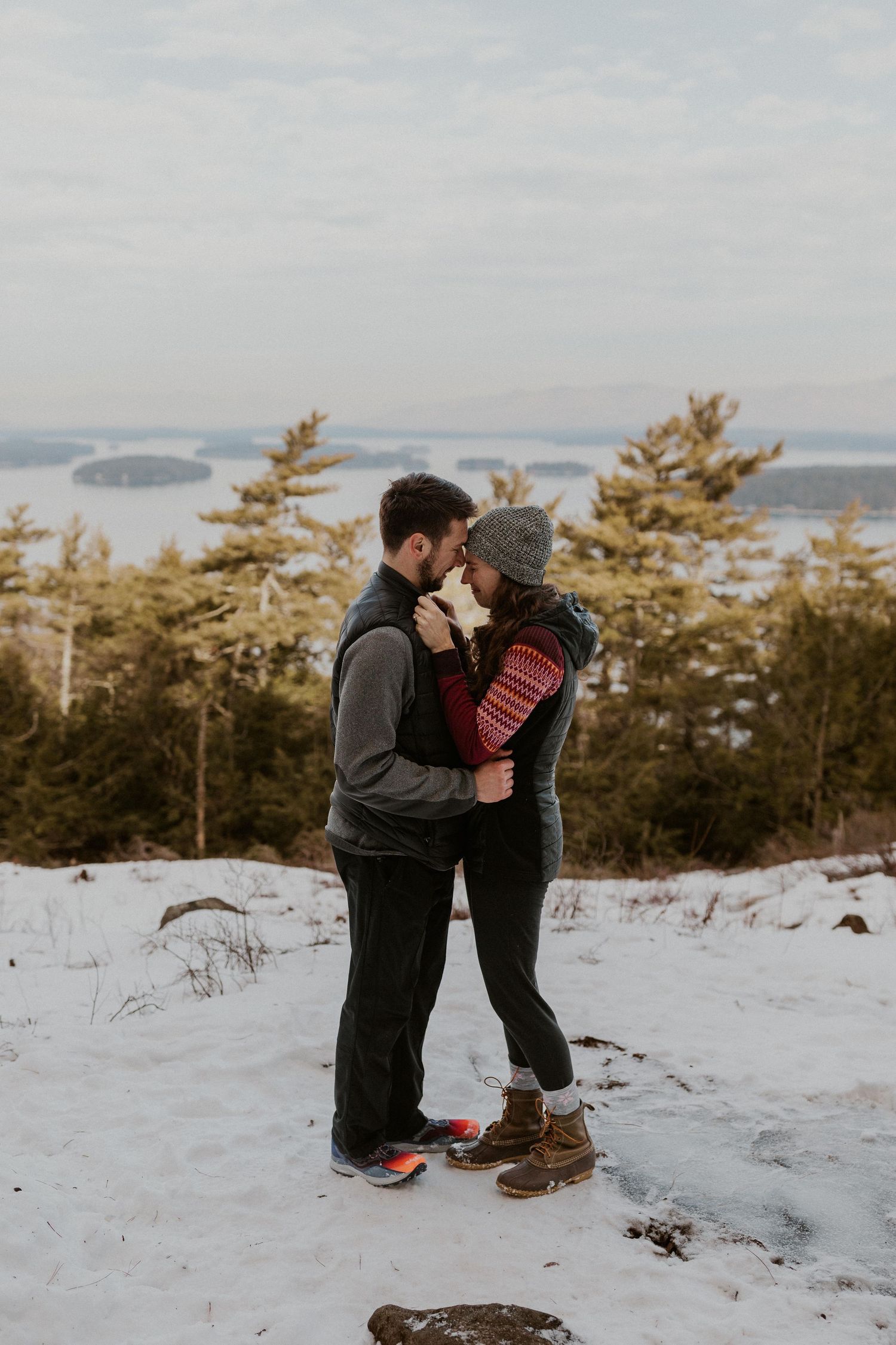Kirsten and Ivan enjoying the moment and embracing each other shortly after Kirsten said YES to Ivan's proposal!