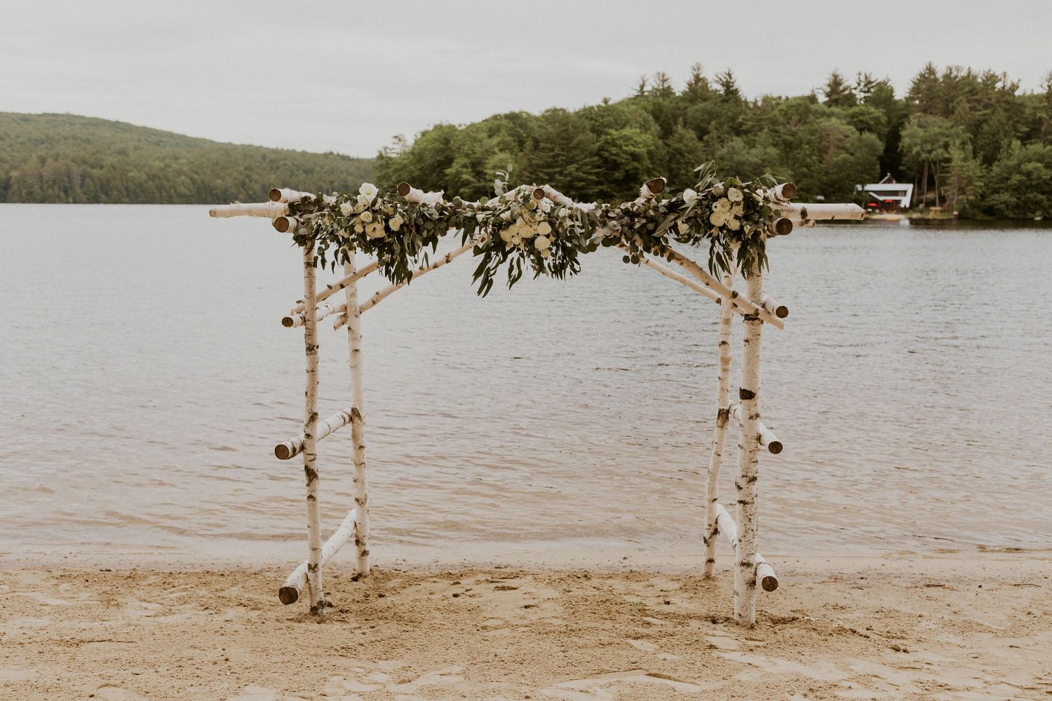 laid back lakeside wedding at Lake Shore Village Resort in Weare New Hampshire