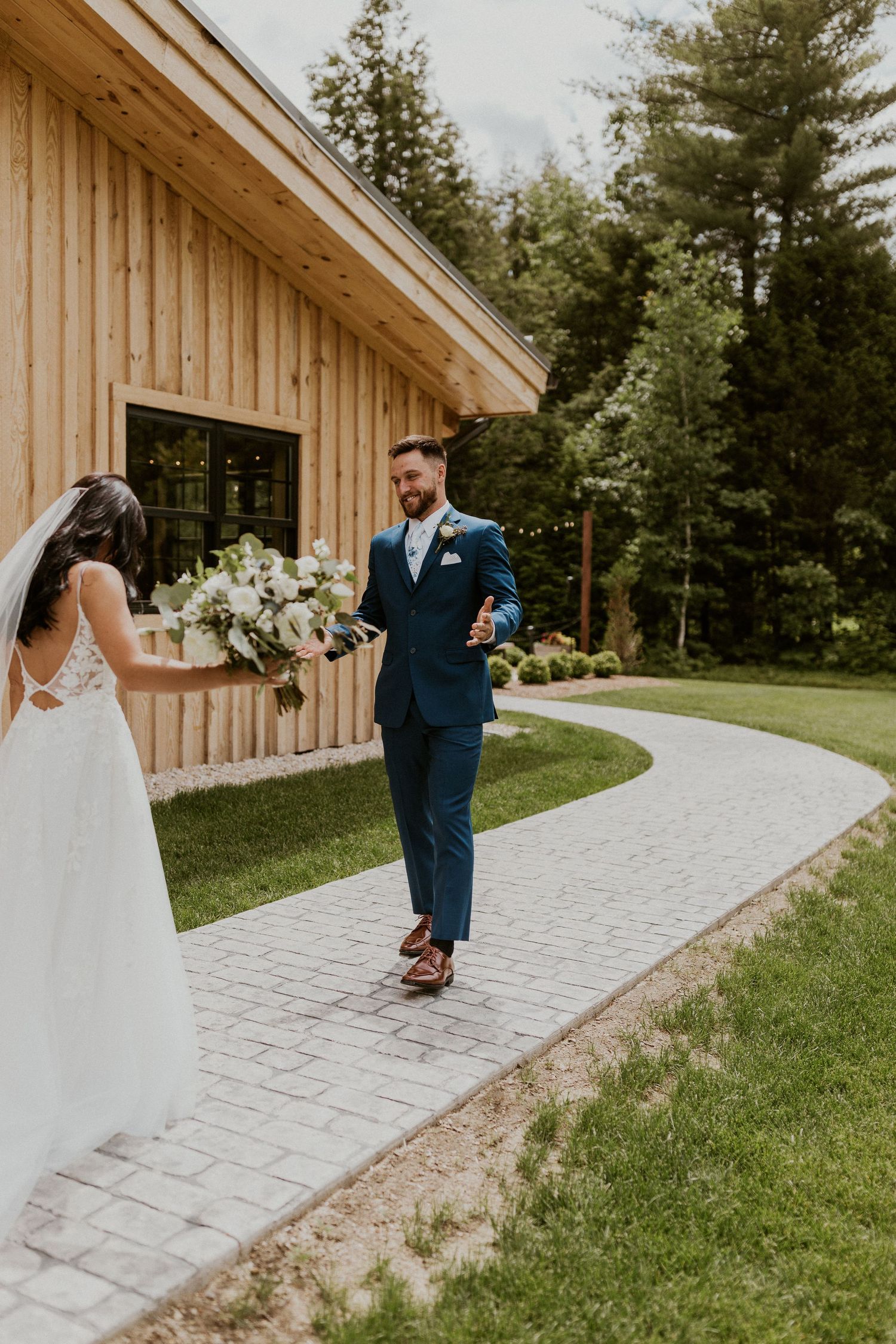 Early summer wedding at the Barn at Bull Meadow in Concord New Hampshire