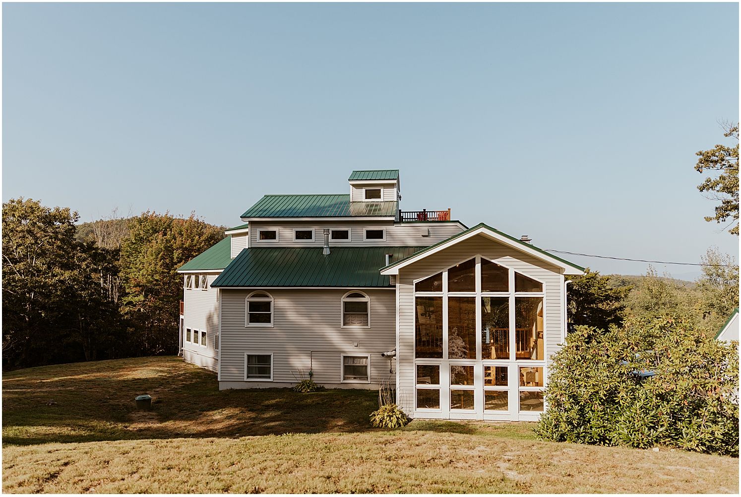 NH micro wedding at Gilford NH airbnb
