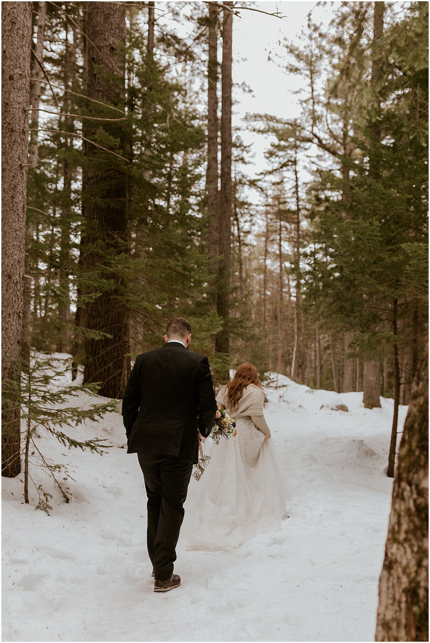Forest wedding photos NH