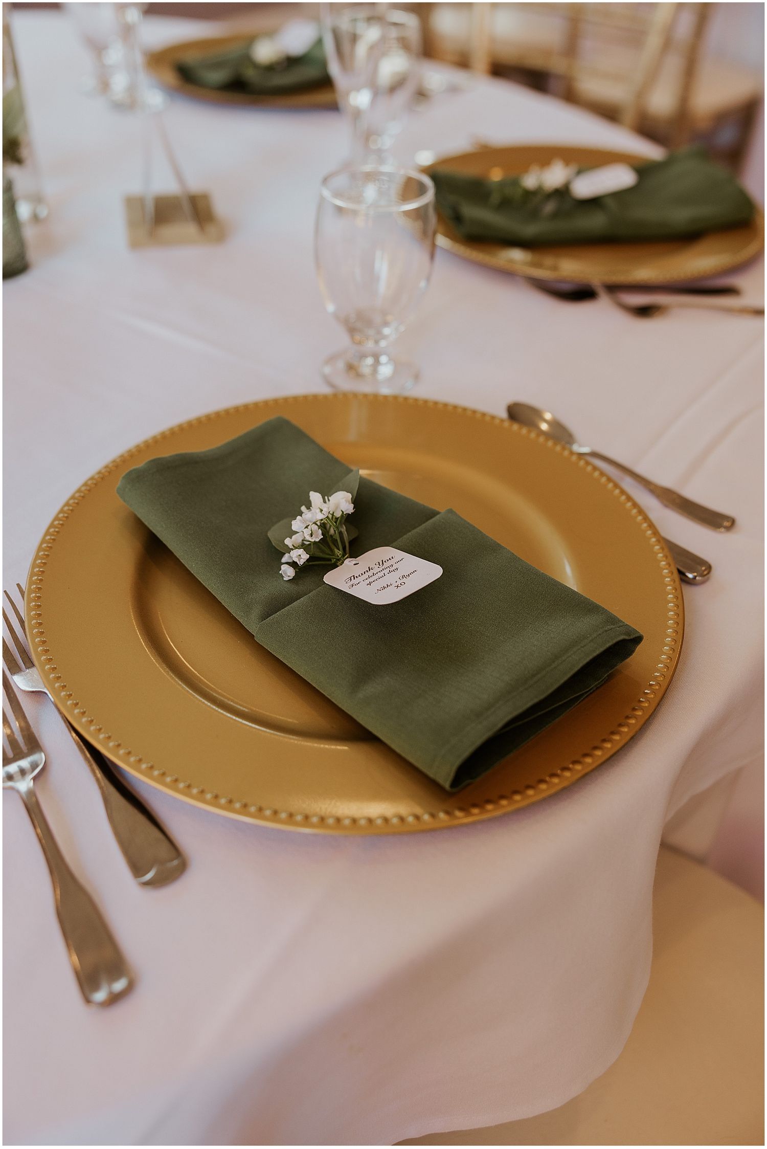 Wedding table decor for a New England fall wedding
